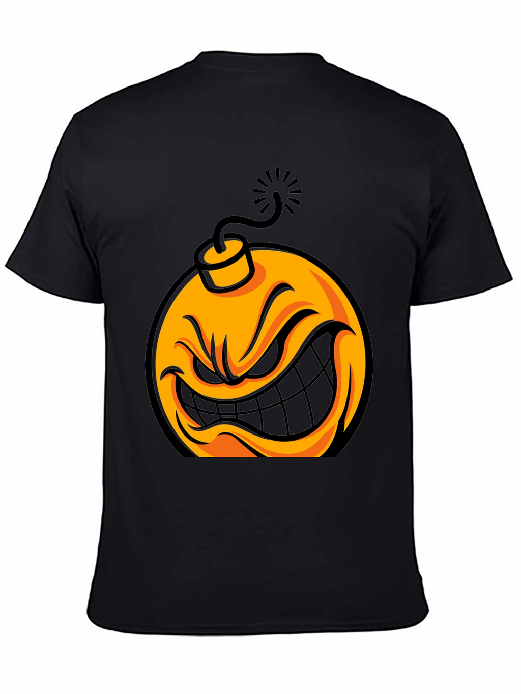 Angry Bomb Graphic T-Shirt - Mens Black Tee