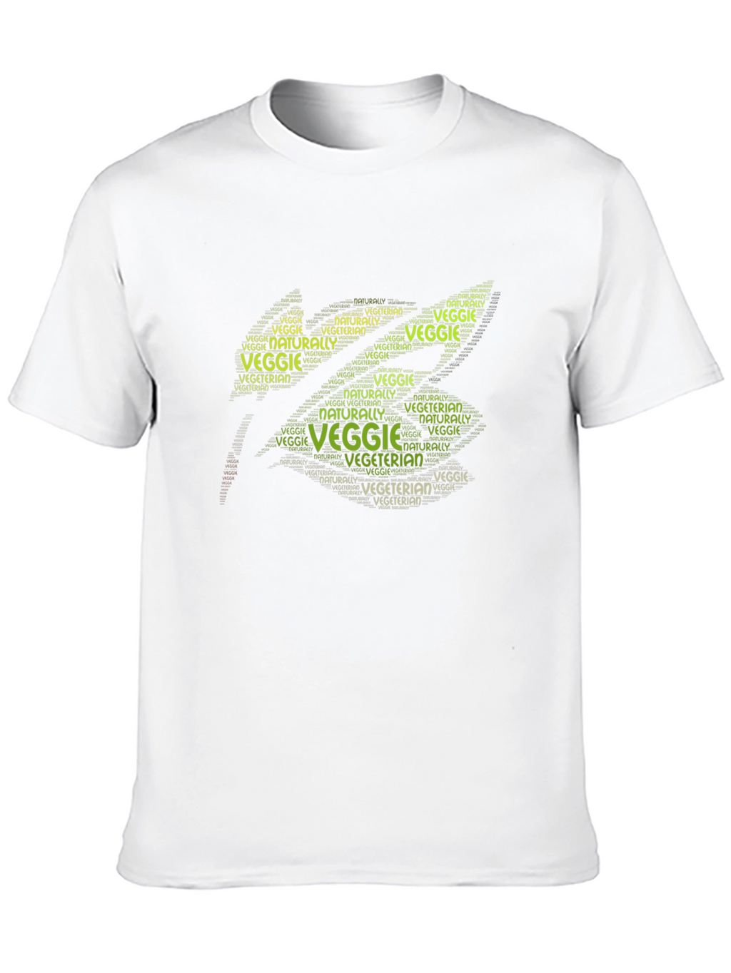 Veggie Vegetarian Word Art Graphic T-Shirt