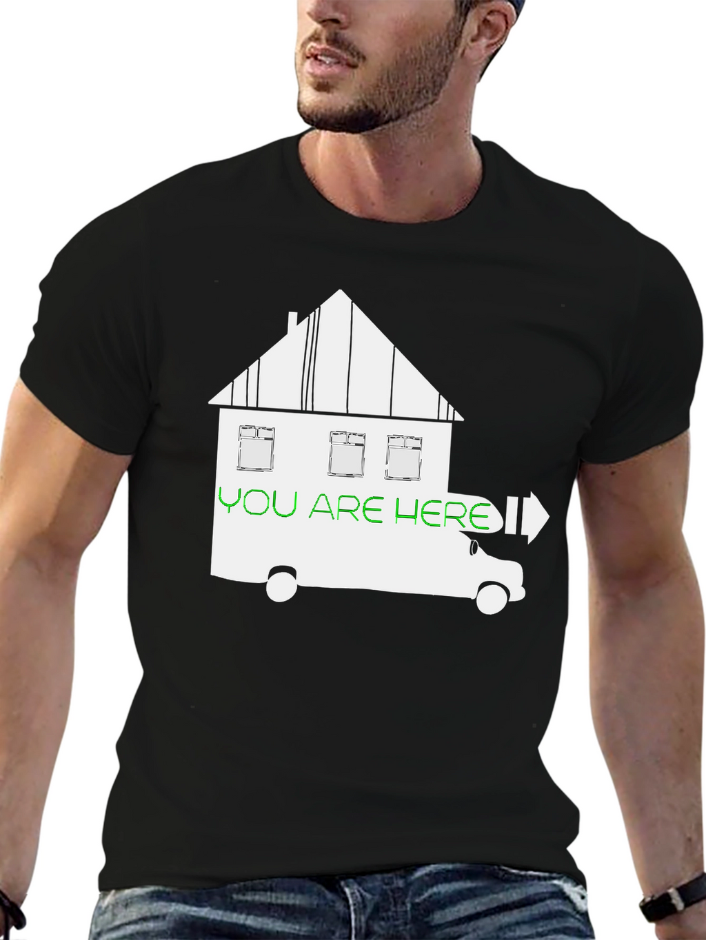 You Are Here T-Shirt - Moving House Humor