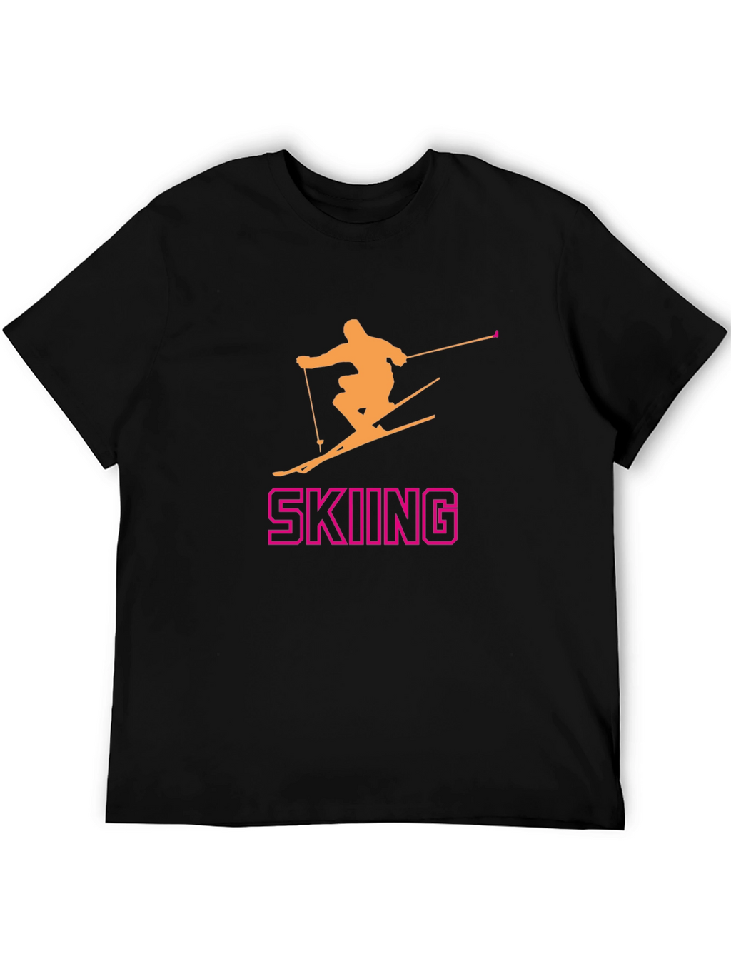 Skiing T-Shirt - Fun Sporty Design