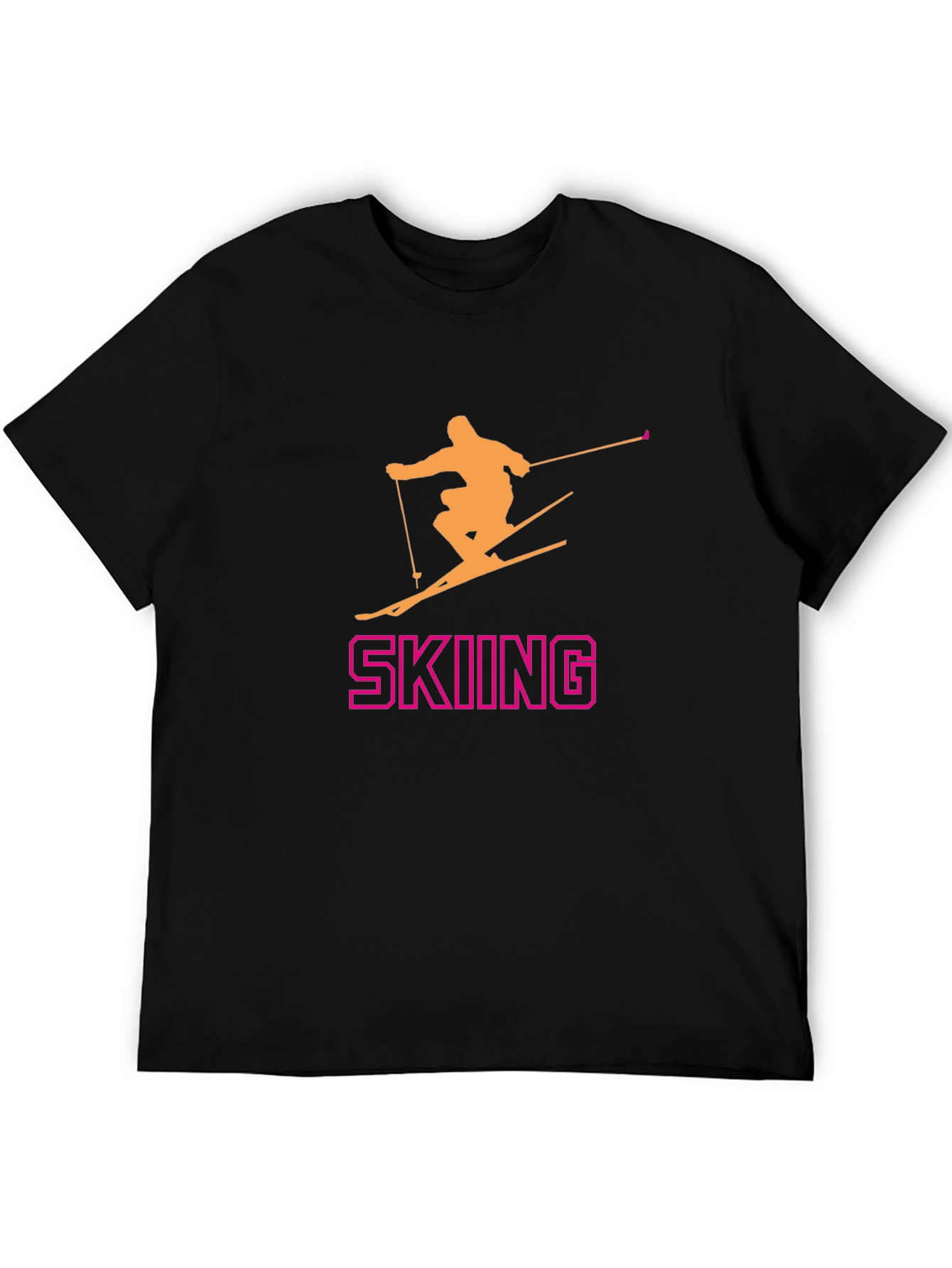 Skiing T-Shirt - Fun Sporty Design