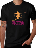 Skiing T-Shirt - Fun Sporty Design