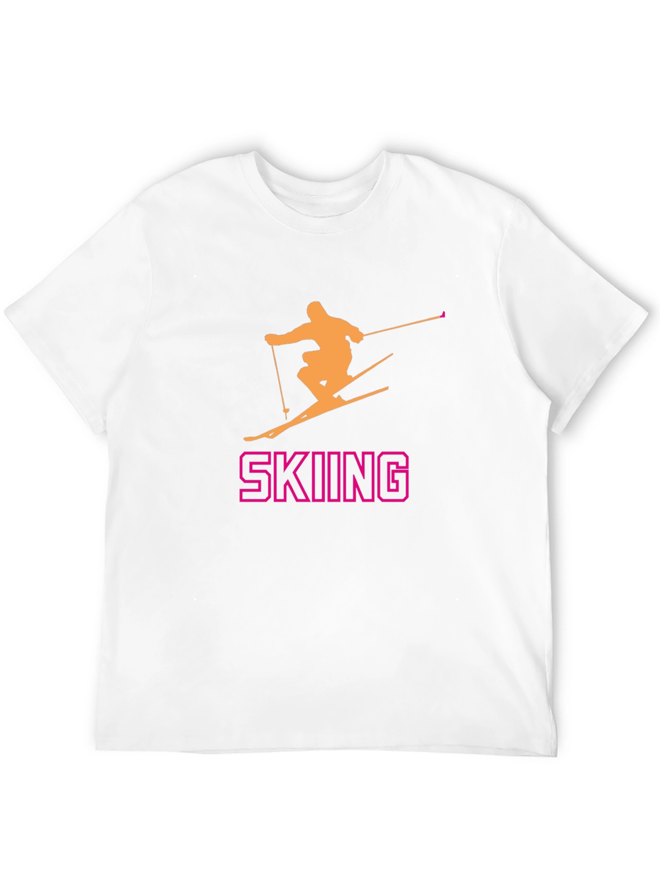 Skiing T-Shirt - Fun Sporty Design