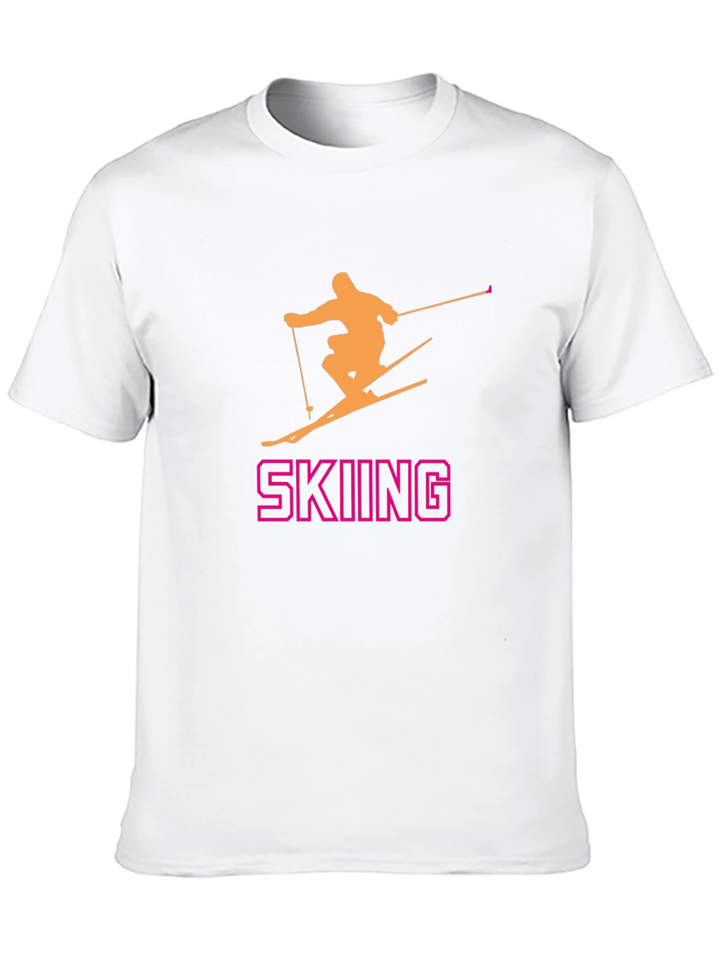 Skiing T-Shirt - Fun Sporty Design