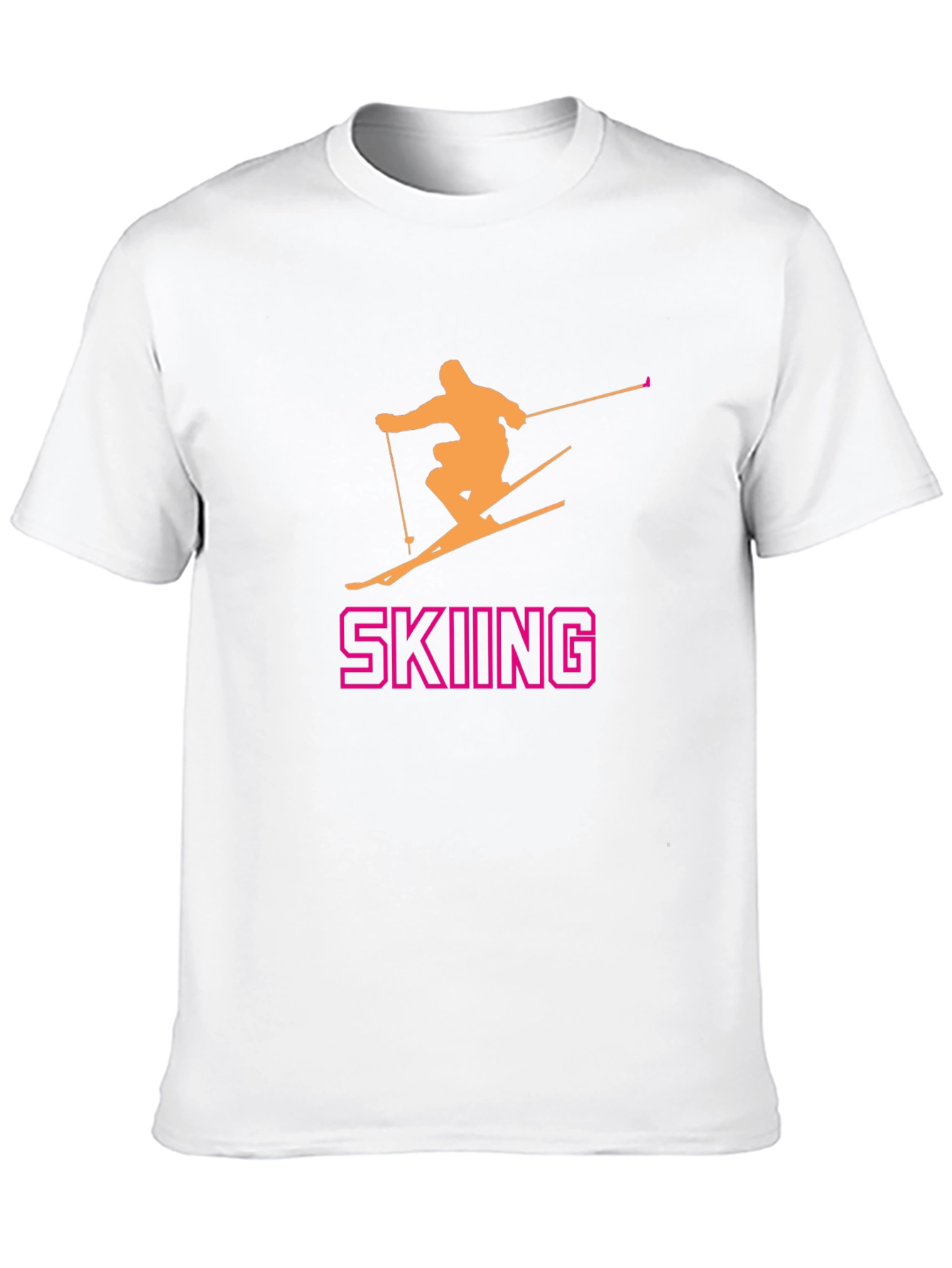 Skiing T-Shirt - Fun Sporty Design