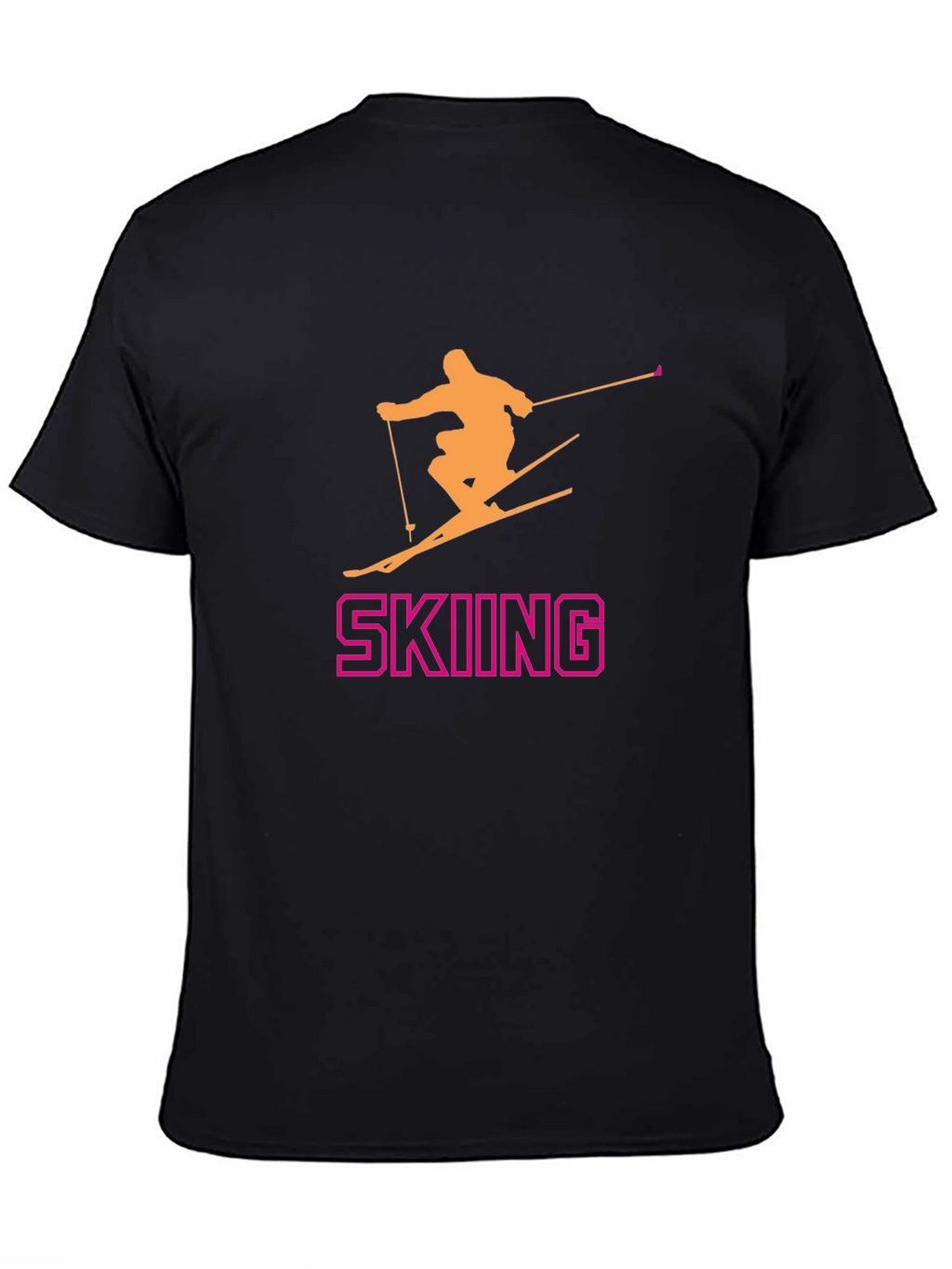 Skiing T-Shirt - Fun Sporty Design