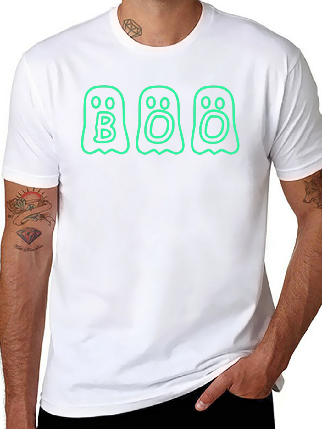 BOO Ghost T-Shirt - Halloween Apparel