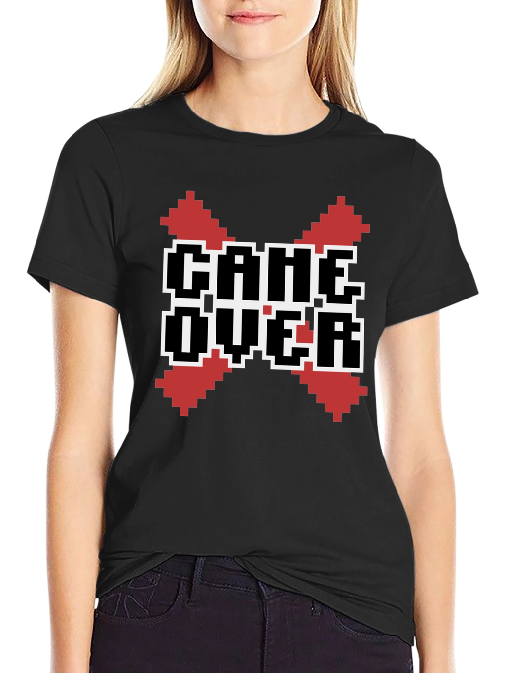 Game Over Pixel Art T-Shirt - Retro Gamer Style