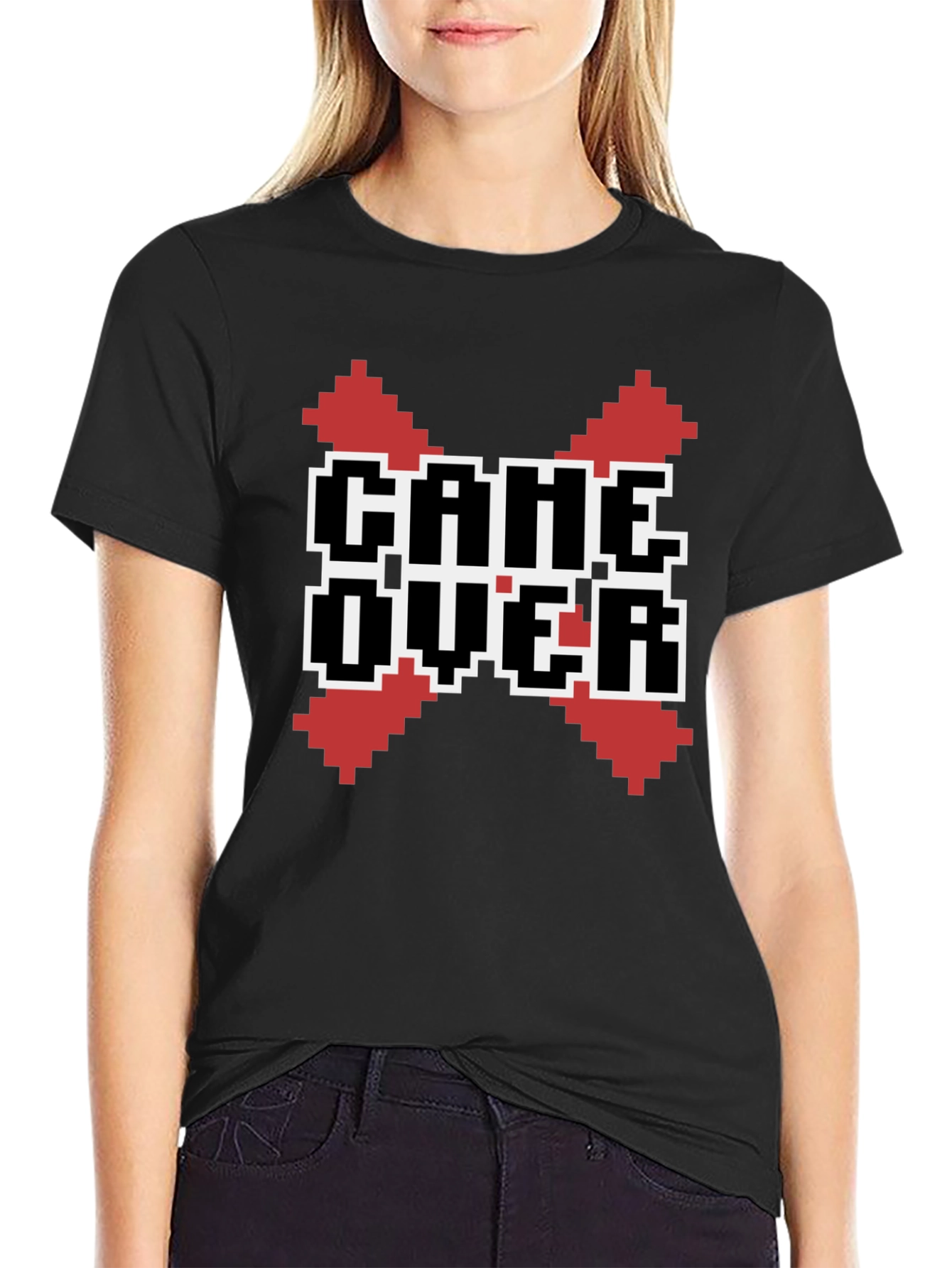 Game Over Pixel Art T-Shirt - Retro Gamer Style