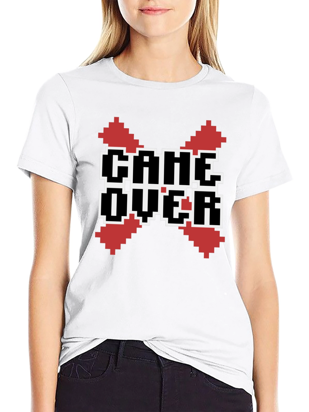 Game Over Pixel Art T-Shirt - Retro Gamer Style