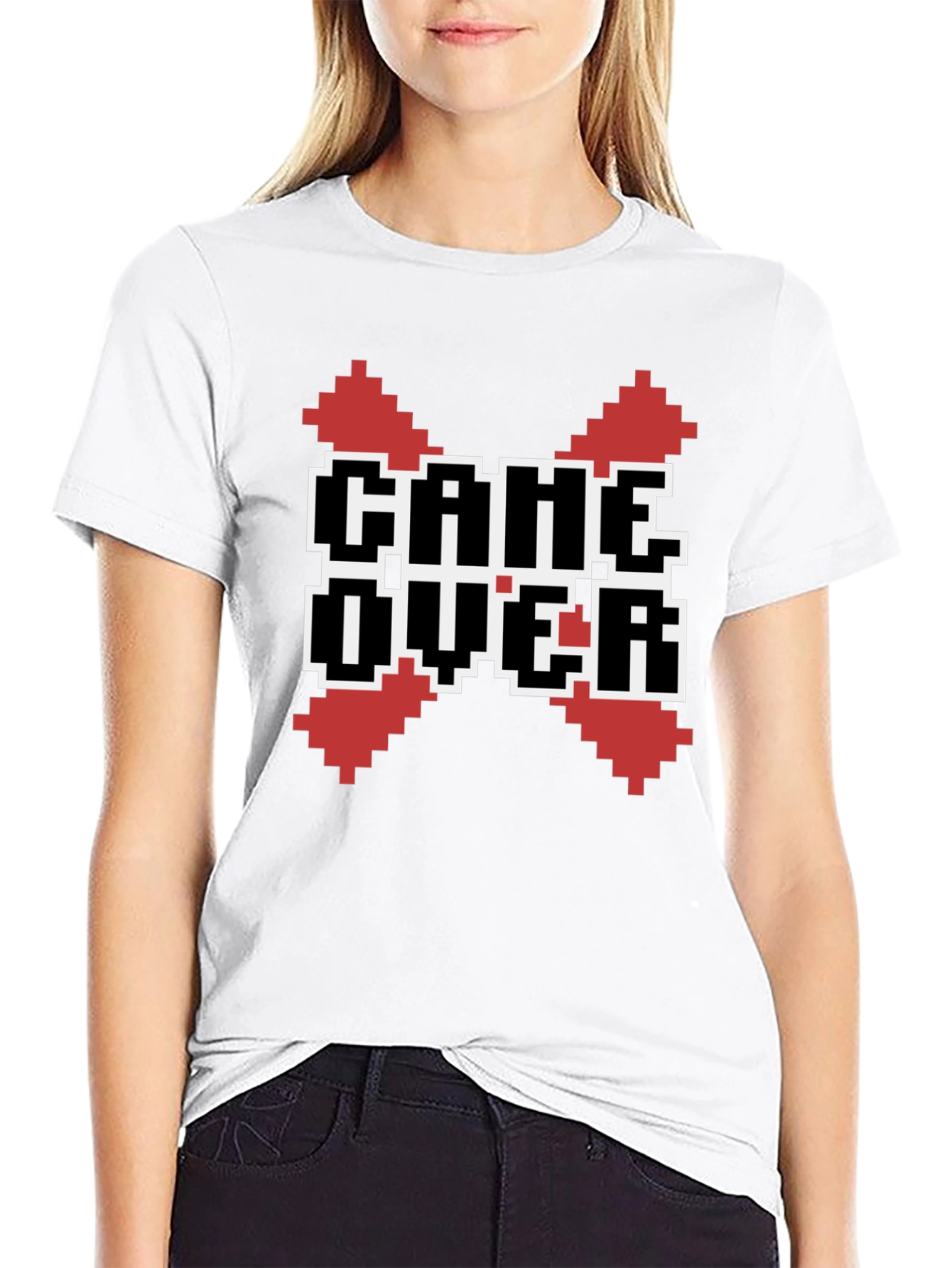 Game Over Pixel Art T-Shirt - Retro Gamer Style