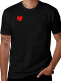 I Love Insurance T-Shirt Black Cotton