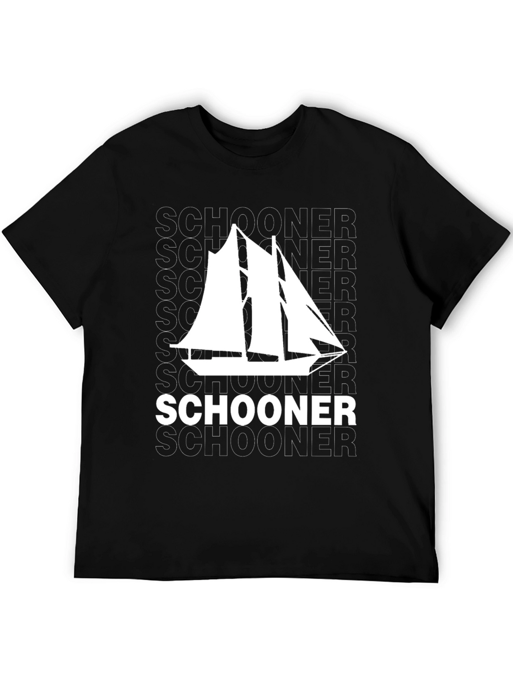 Schooner Sailboat Graphic Tee - Nautical T-Shirt