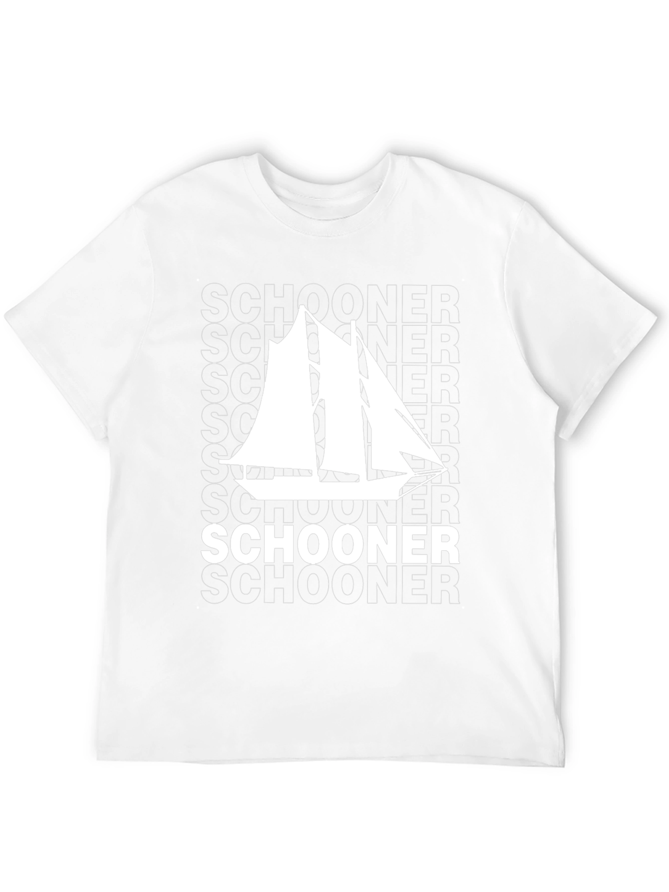 Schooner Sailboat Graphic Tee - Nautical T-Shirt