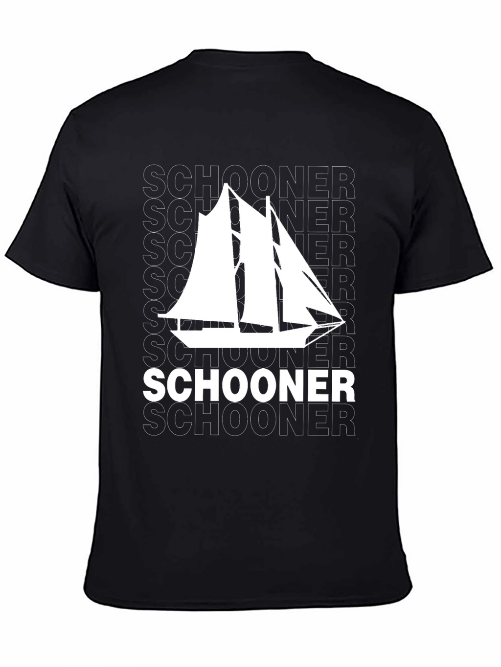Schooner Sailboat Graphic Tee - Nautical T-Shirt
