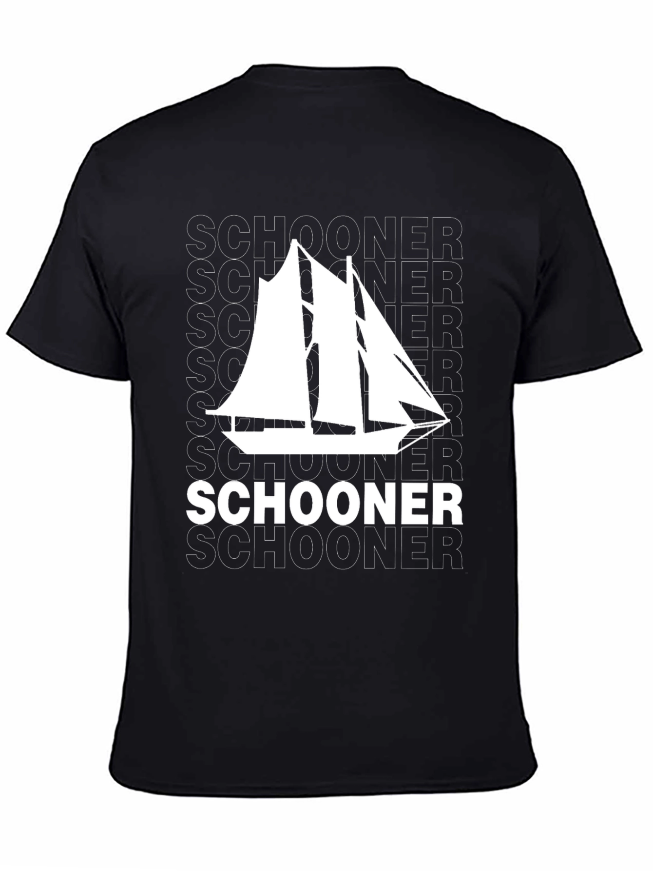 Schooner Sailboat Graphic Tee - Nautical T-Shirt
