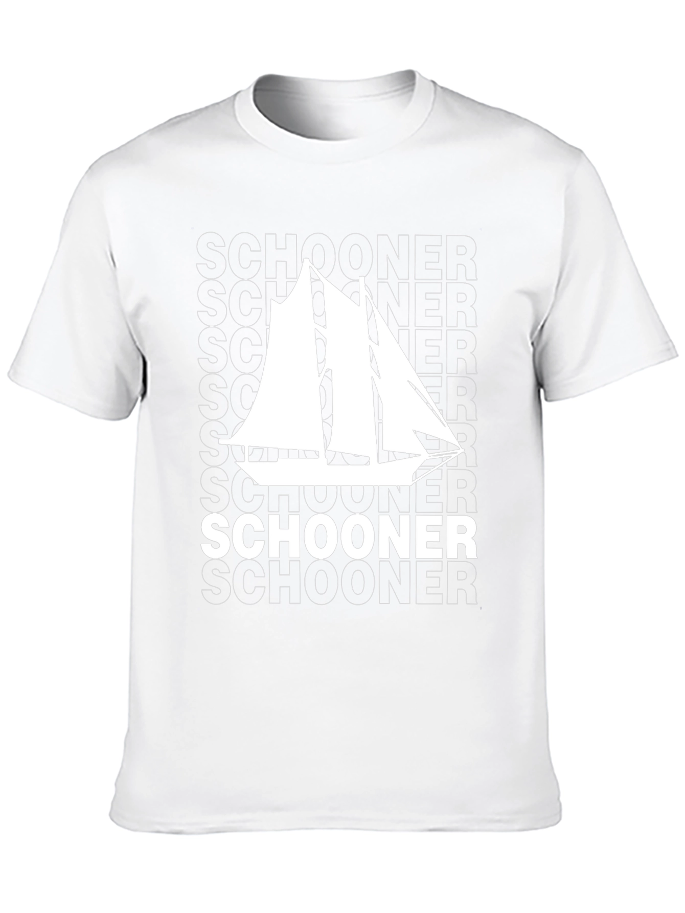 Schooner Sailboat Graphic Tee - Nautical T-Shirt