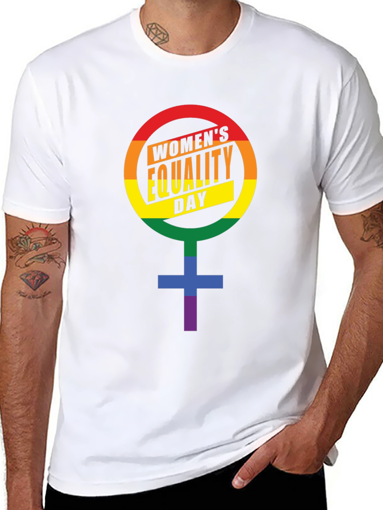Womens Equality Day Rainbow Pride T-Shirt