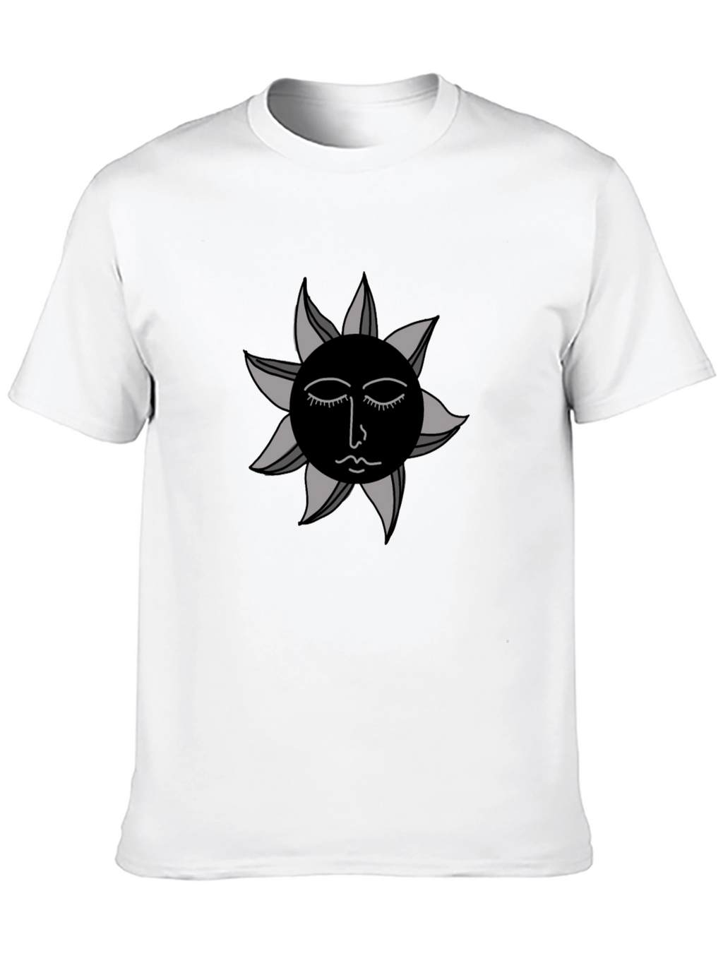 Black Sun Graphic Tee - Modern Unisex Style