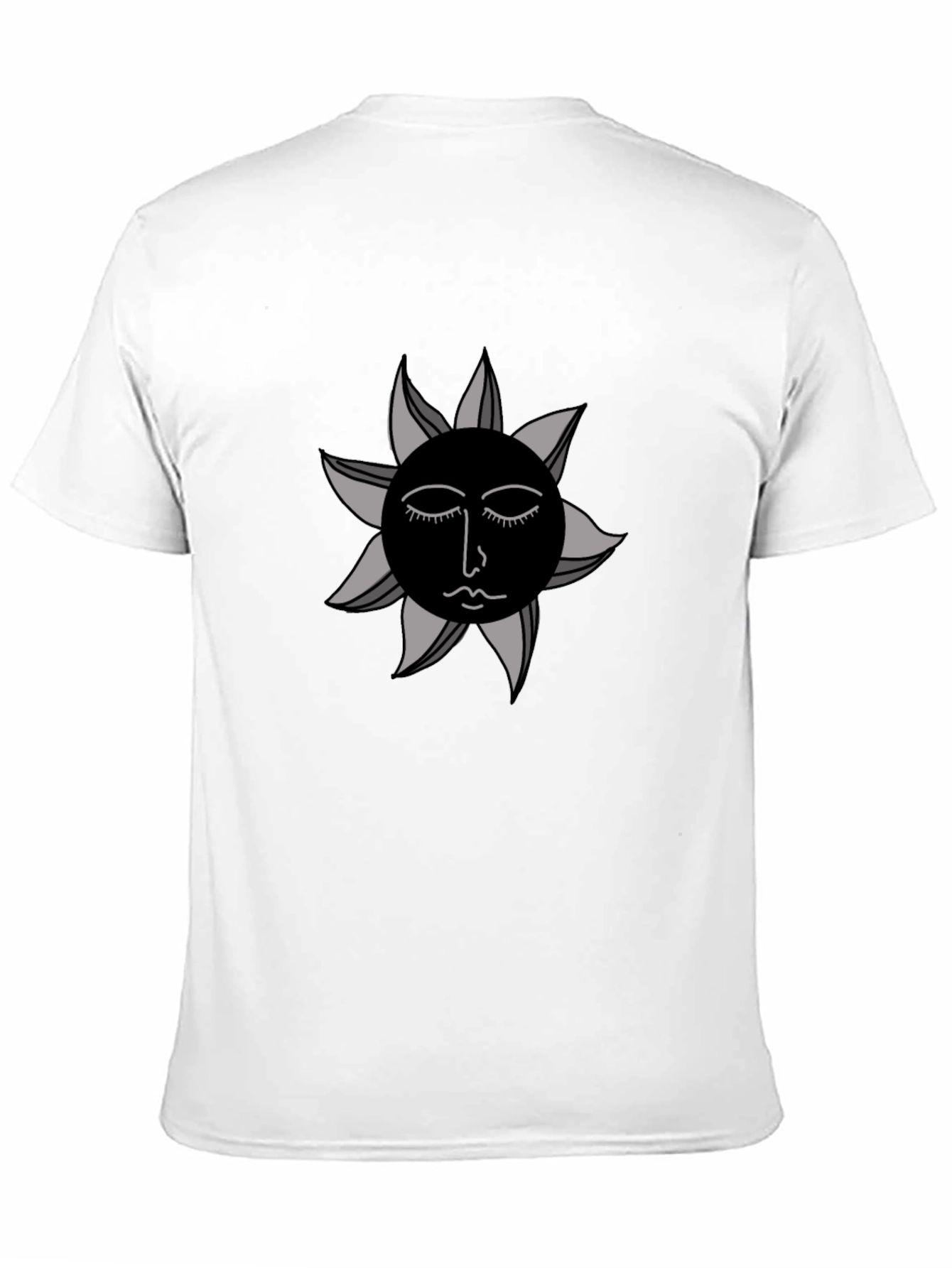Black Sun Graphic Tee - Modern Unisex Style