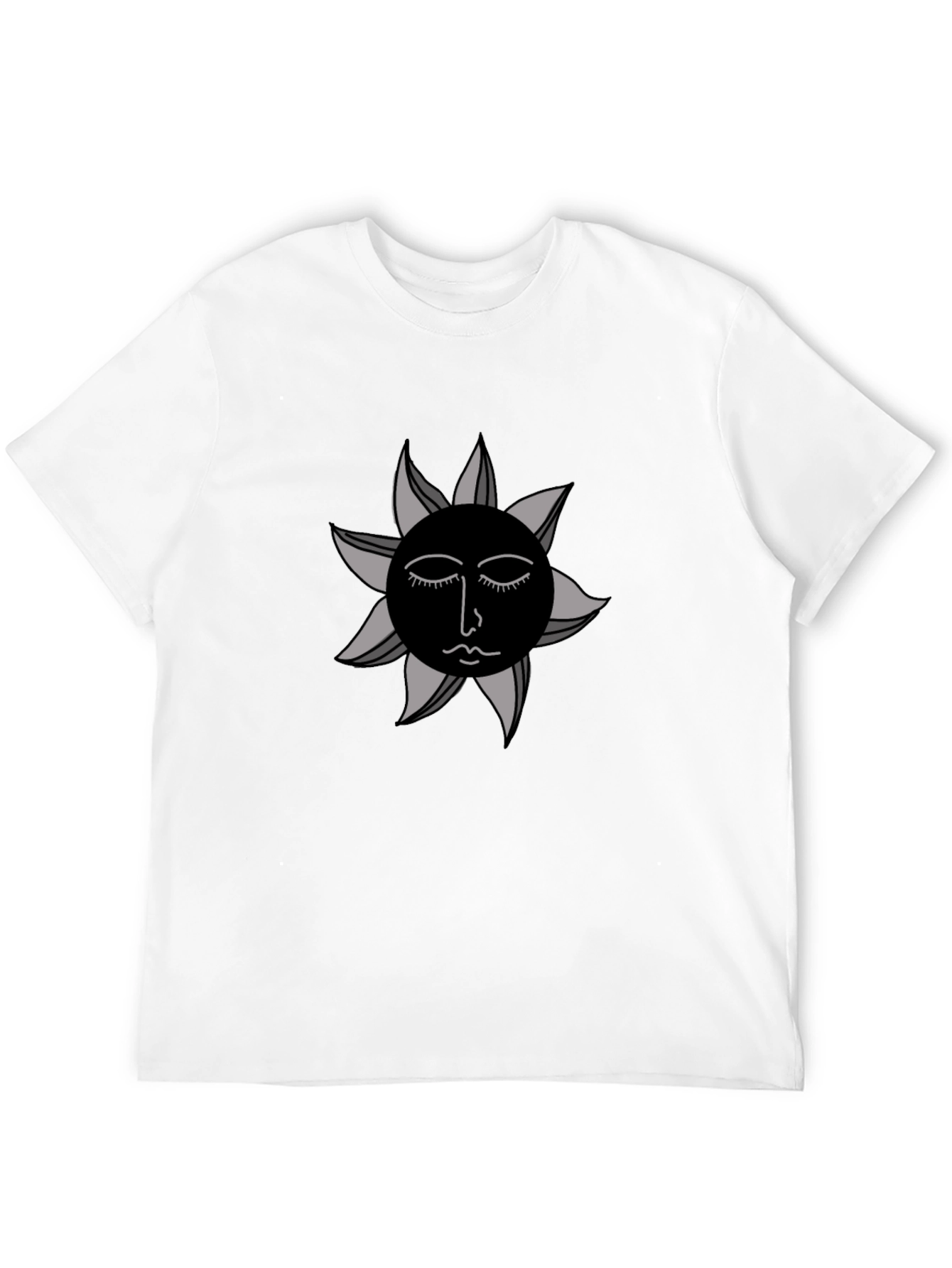 Black Sun Graphic Tee - Modern Unisex Style