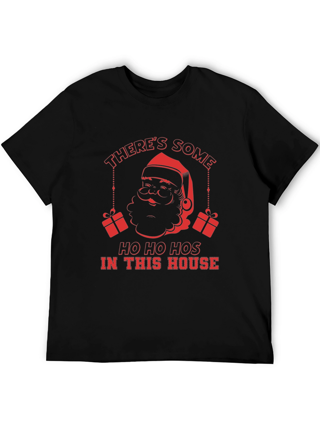 Humorous Santa Ho Ho Hos Graphic T-Shirt