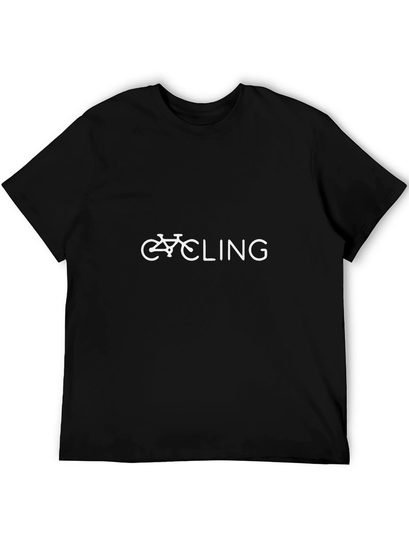 Cycling Graphic T-Shirt - Black