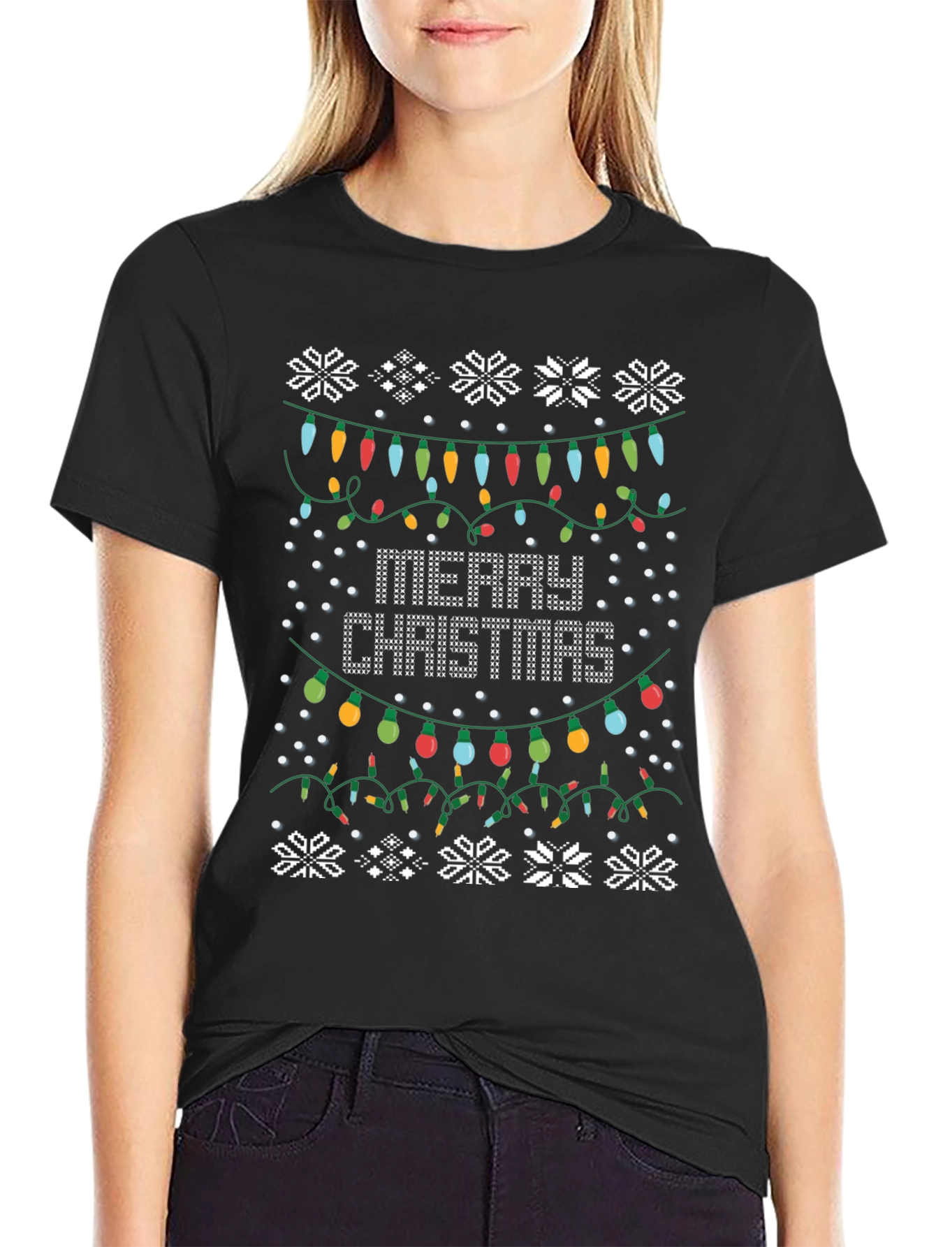 Merry Christmas Lights T-Shirt