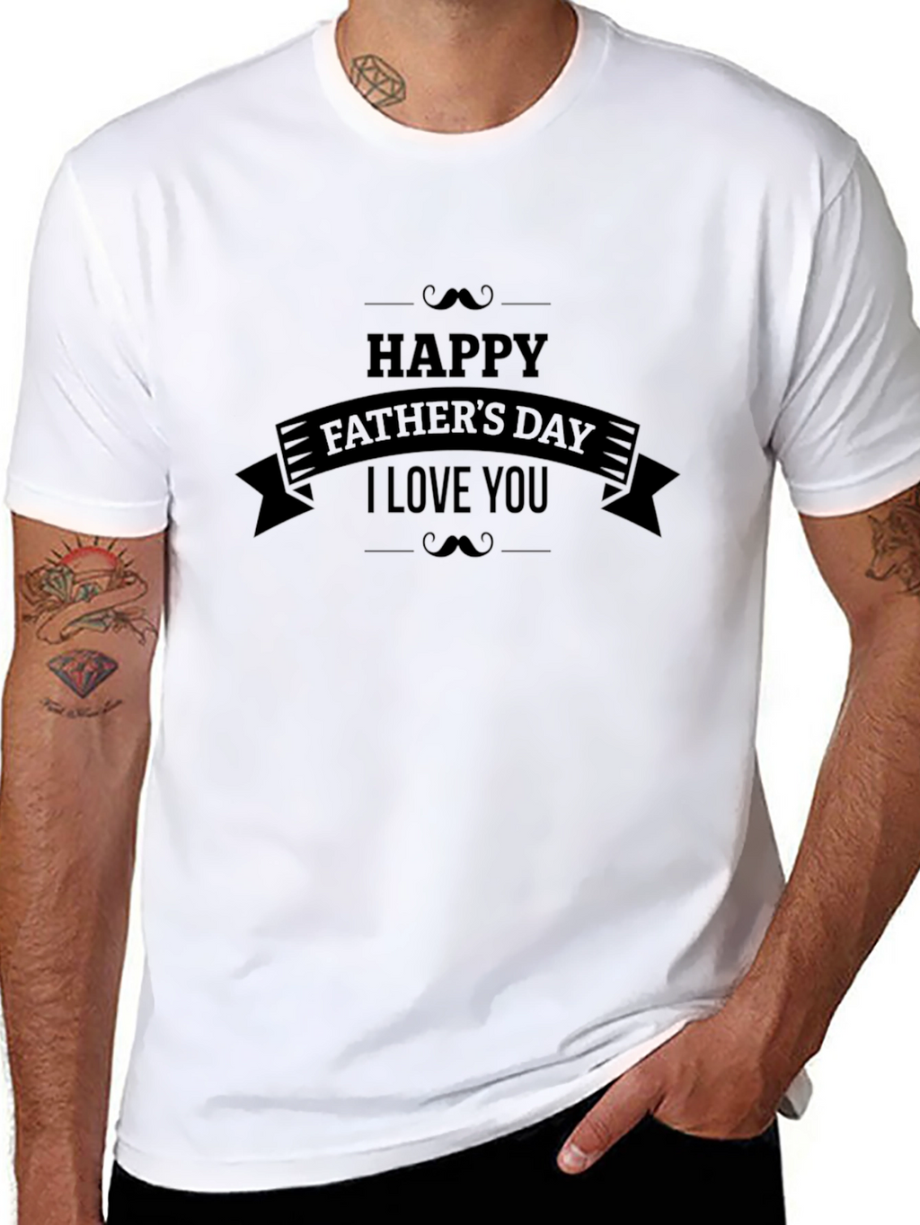Happy Fathers Day T-Shirt - I Love You Dad!