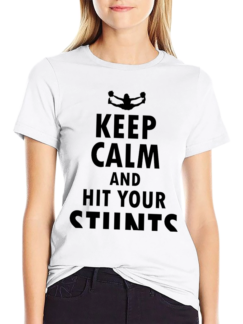 Keep Calm Hit Your Stunts Black T-Shirt