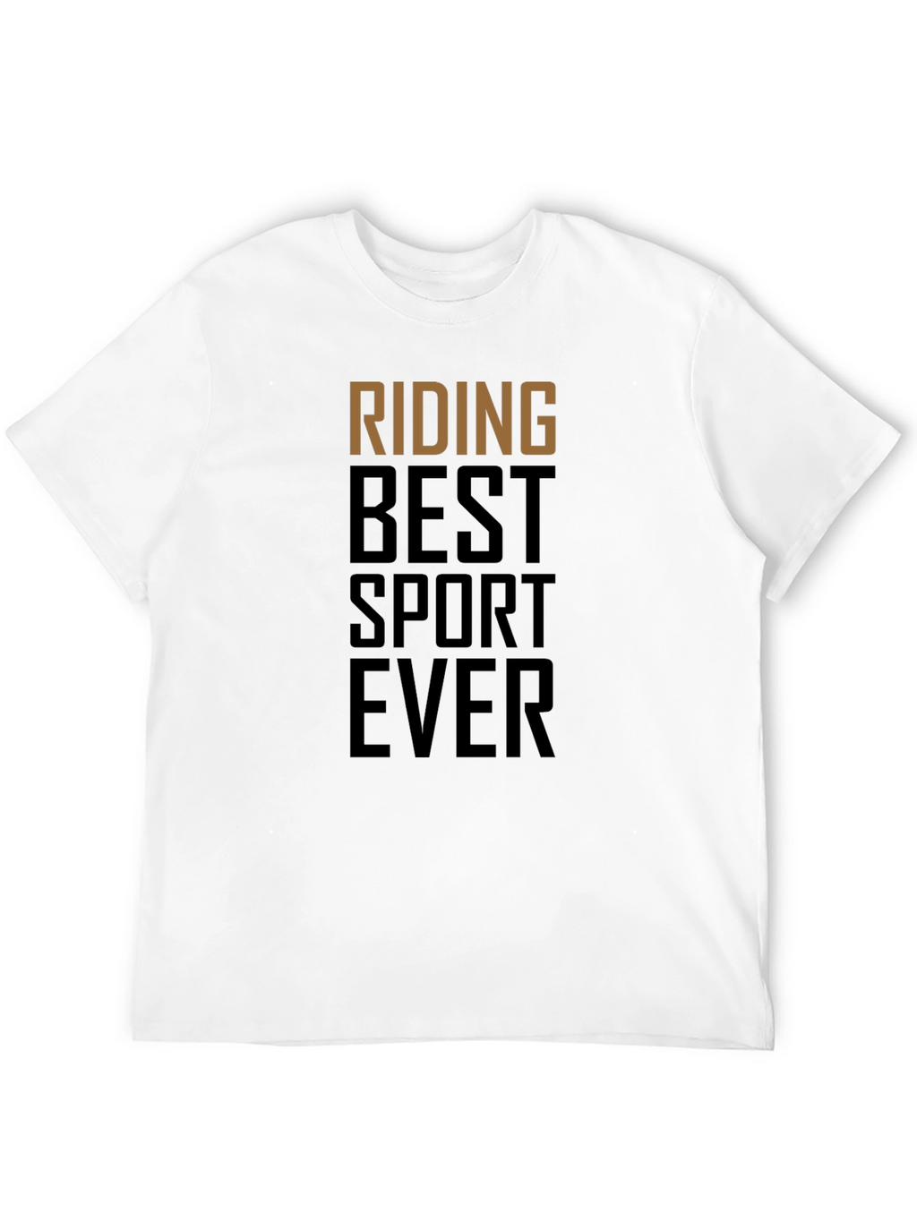 Riding Best Sport Ever Black Graphic Tee
