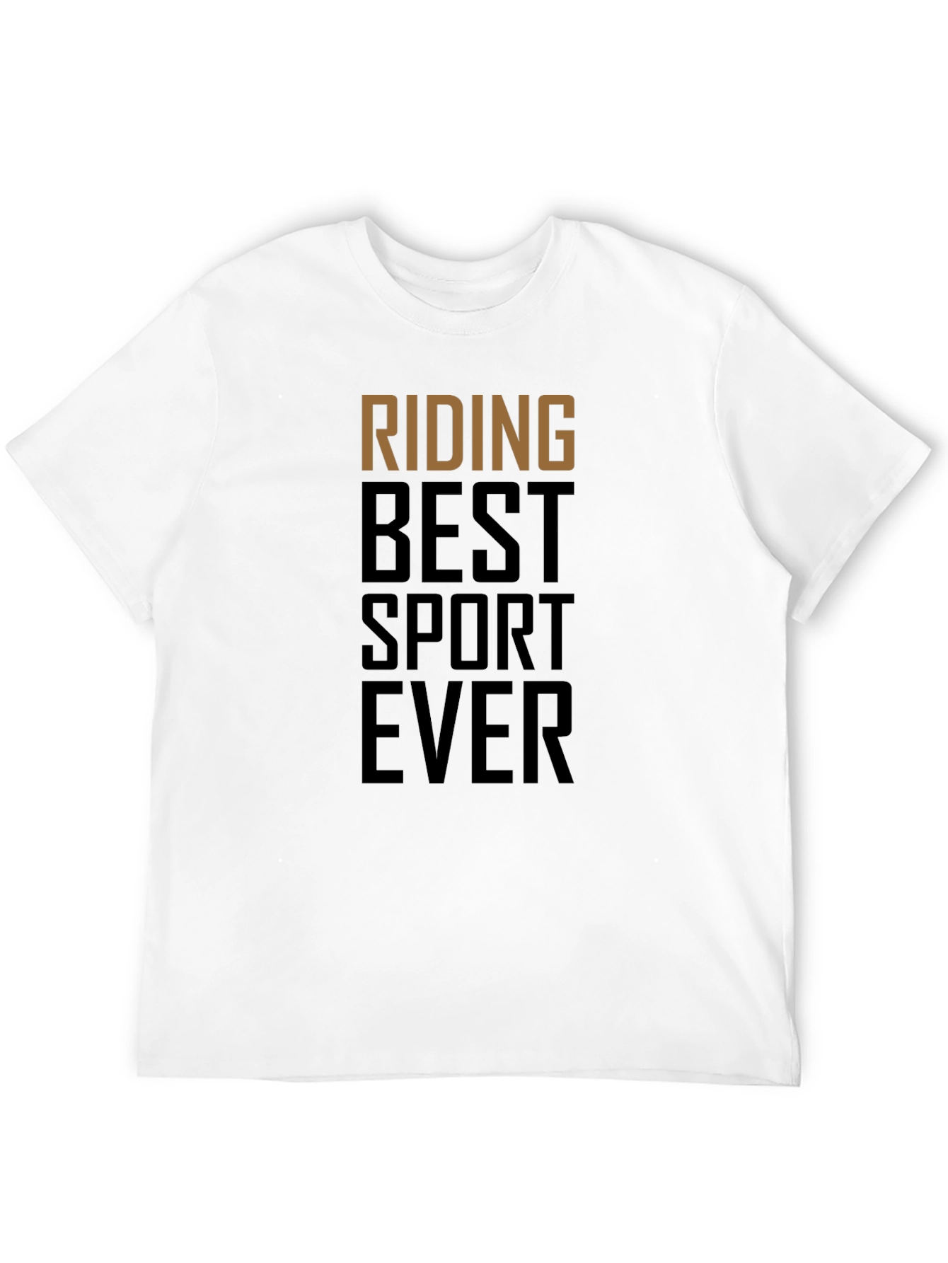 Riding Best Sport Ever Black Graphic Tee