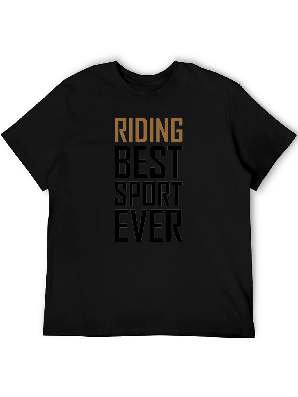 Riding Best Sport Ever Black Graphic Tee