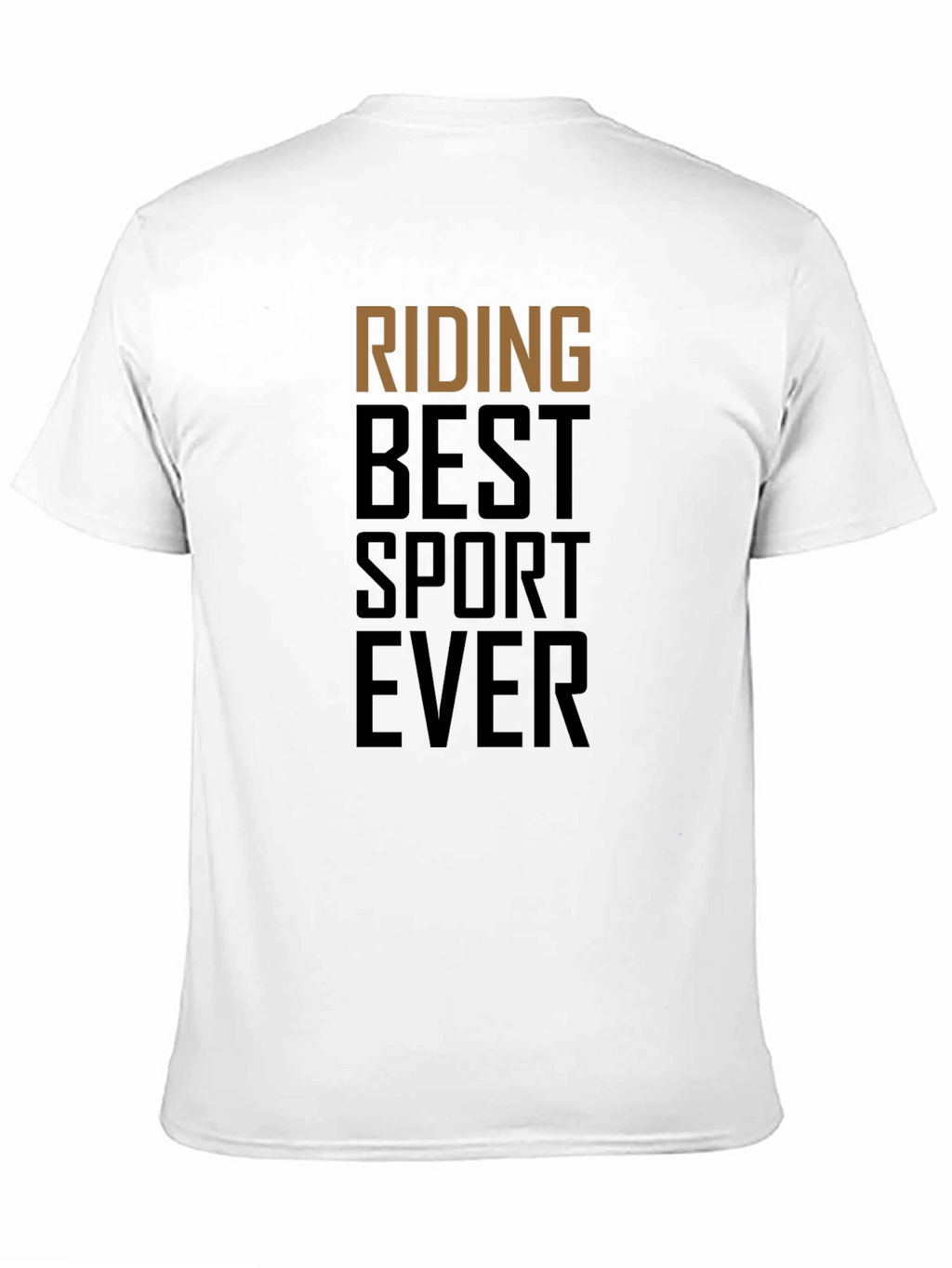 Riding Best Sport Ever Black Graphic Tee