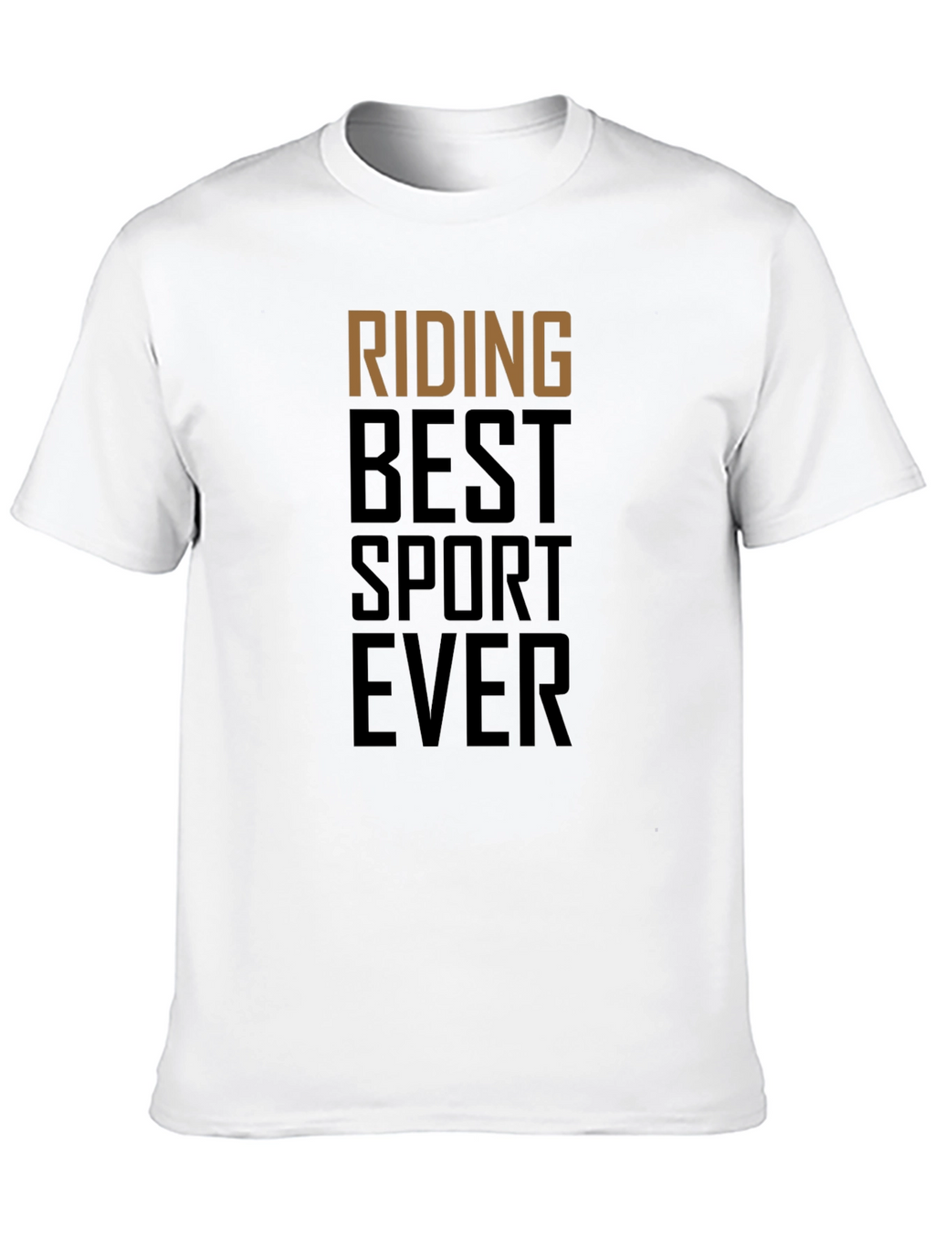 Riding Best Sport Ever Black Graphic Tee