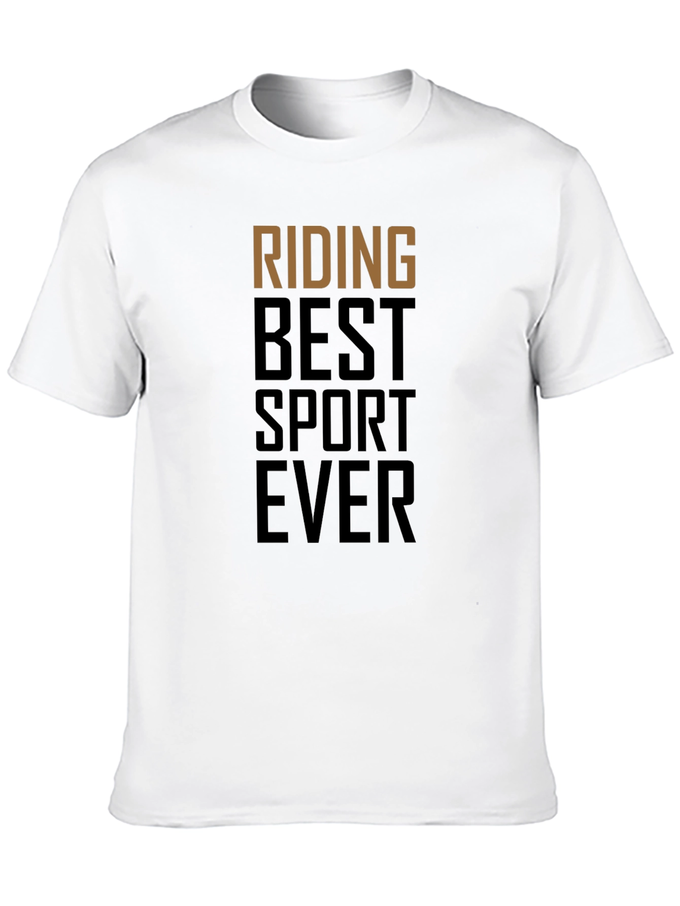 Riding Best Sport Ever Black Graphic Tee