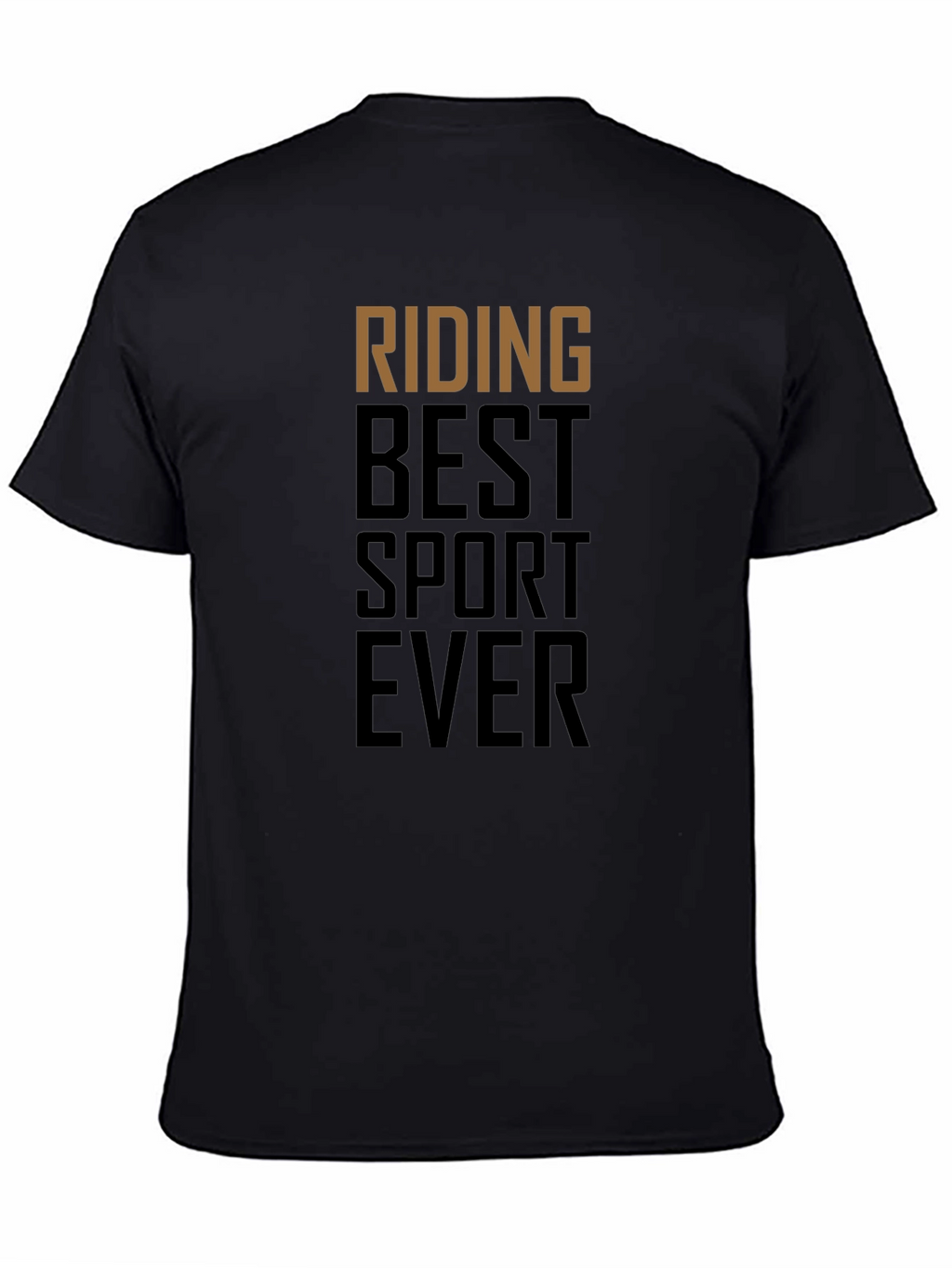 Riding Best Sport Ever Black Graphic Tee