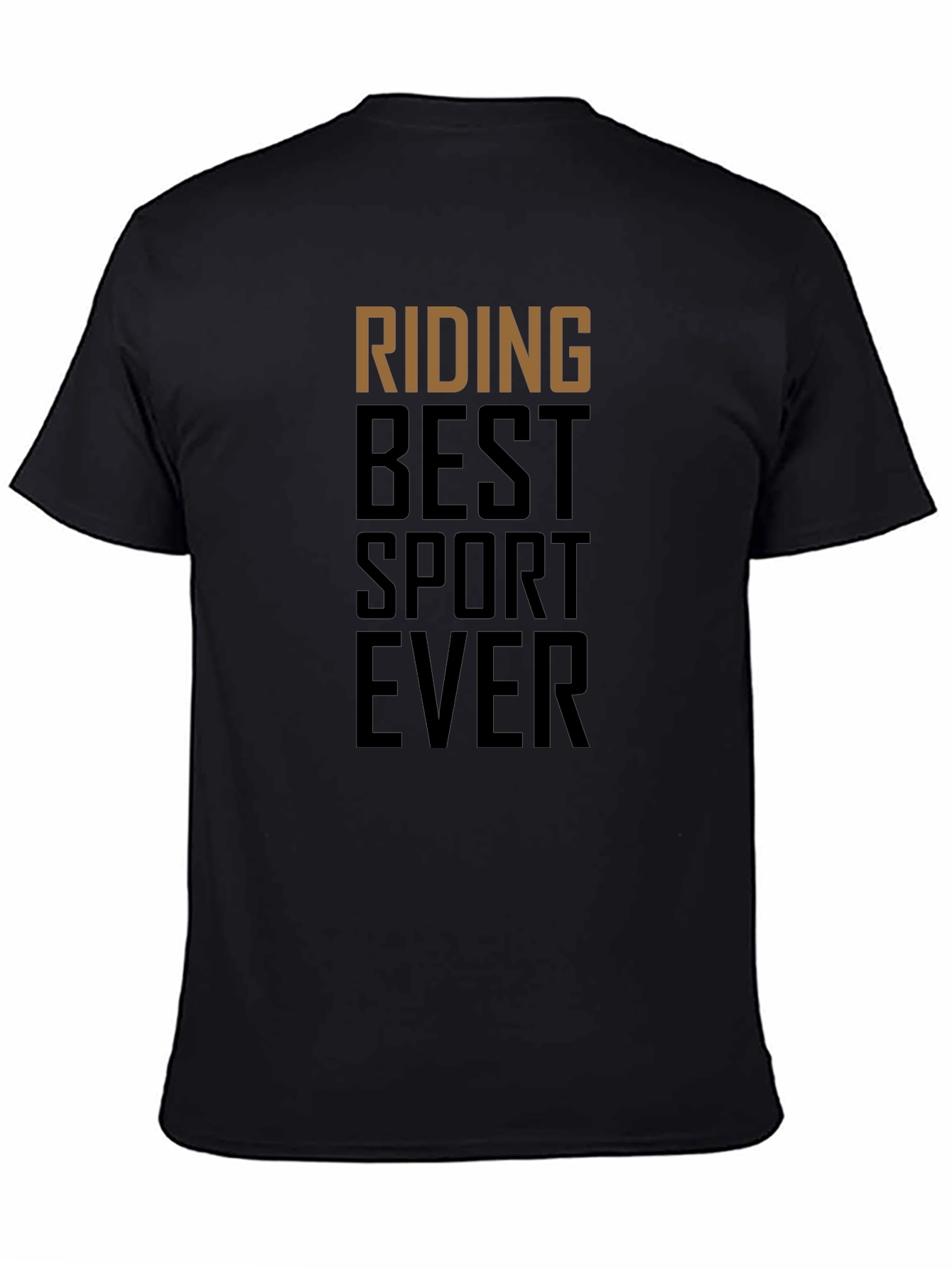 Riding Best Sport Ever Black Graphic Tee