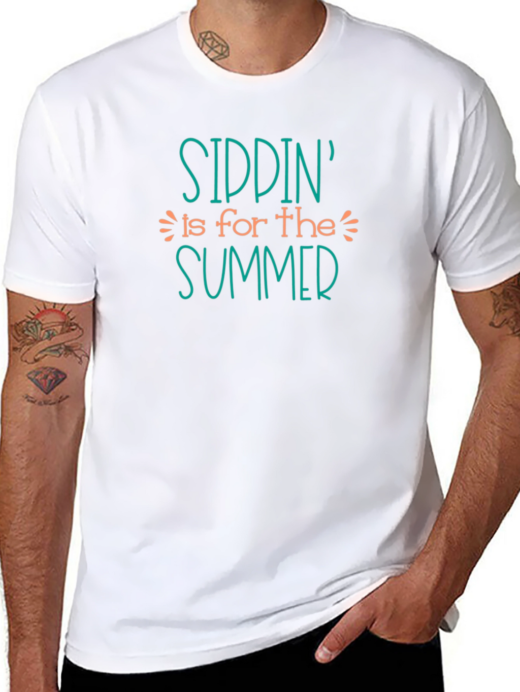 Siddin is for the Summer Black Graphic Tee