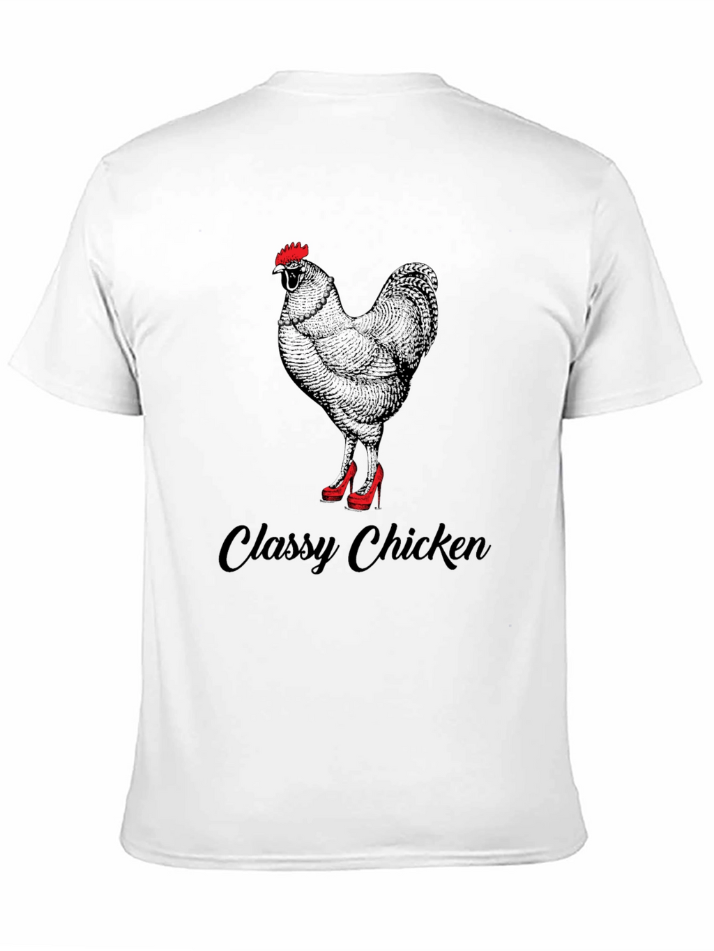 Classy Chicken Graphic T-Shirt - Black