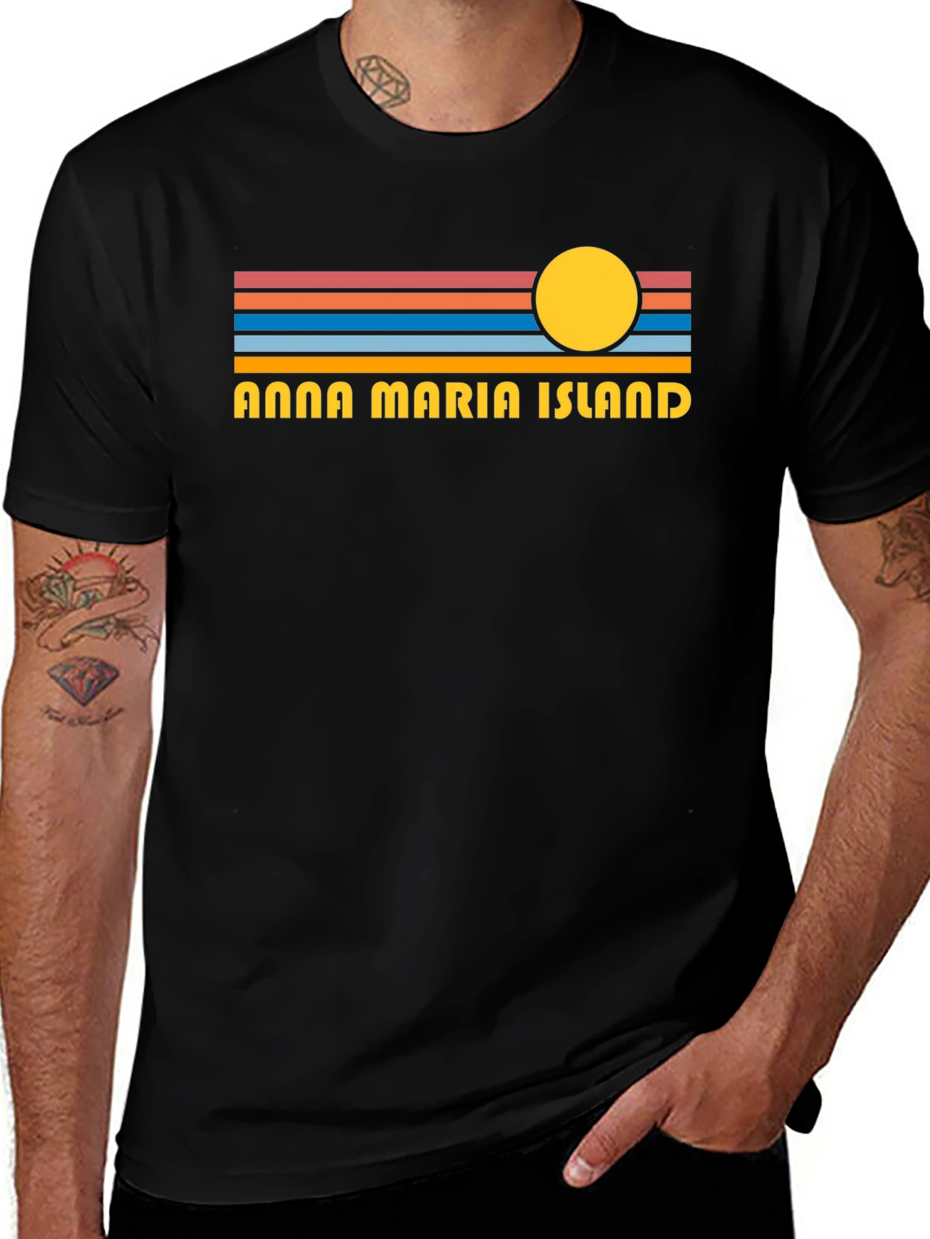 Anna Maria Island Graphic Tee - Retro Style