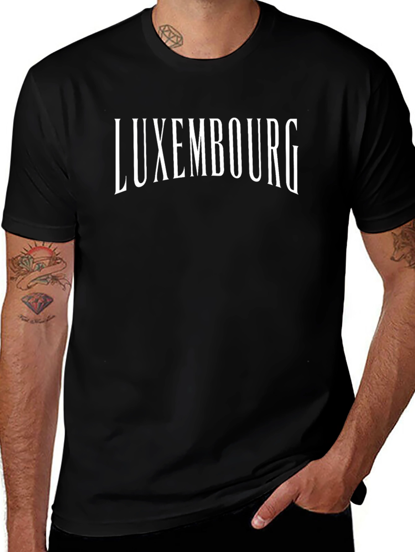 Luxembourg Graphic Tee - Classic Black T-Shirt
