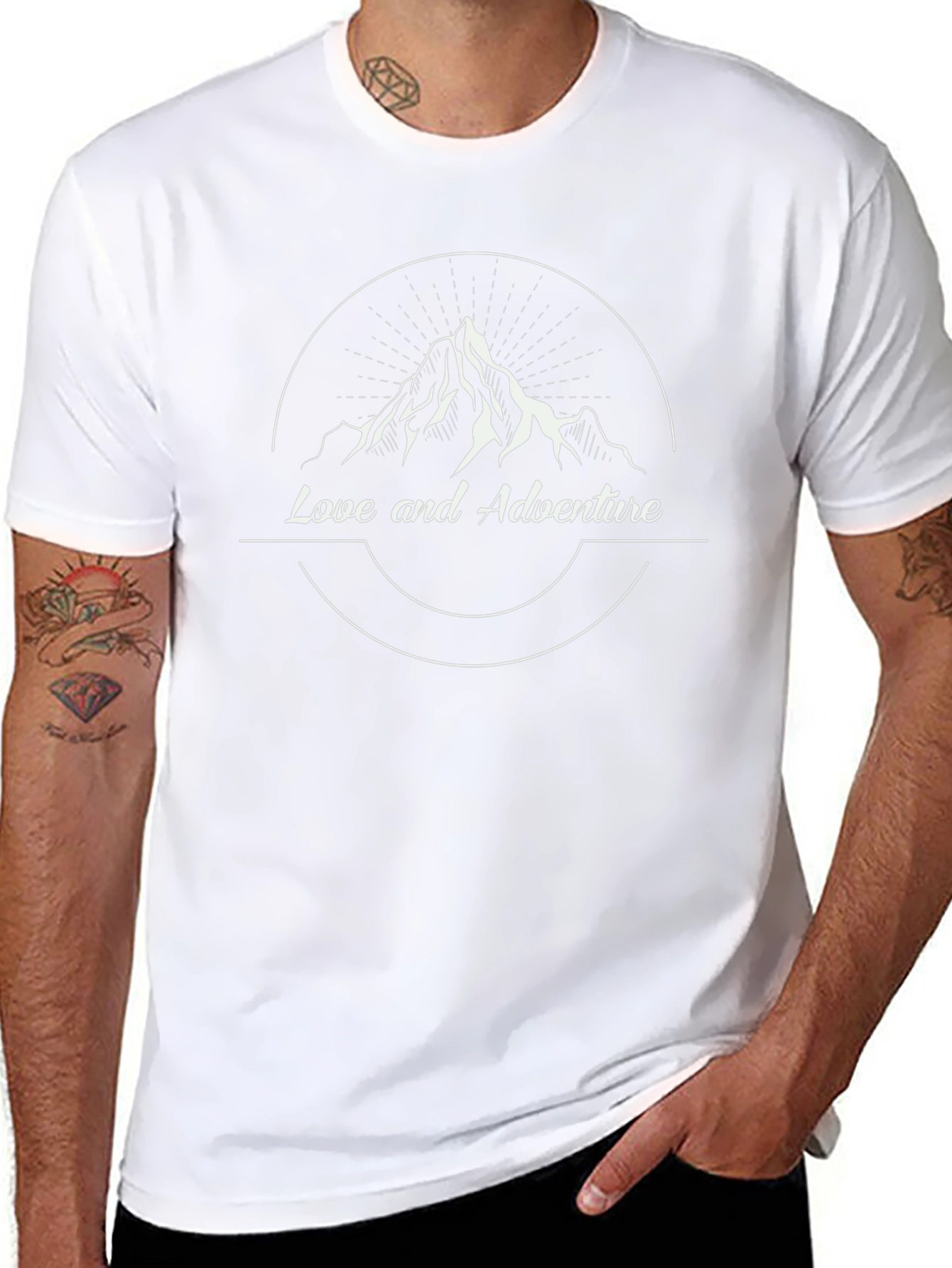 Love and Adventure Mountain Graphic Tee