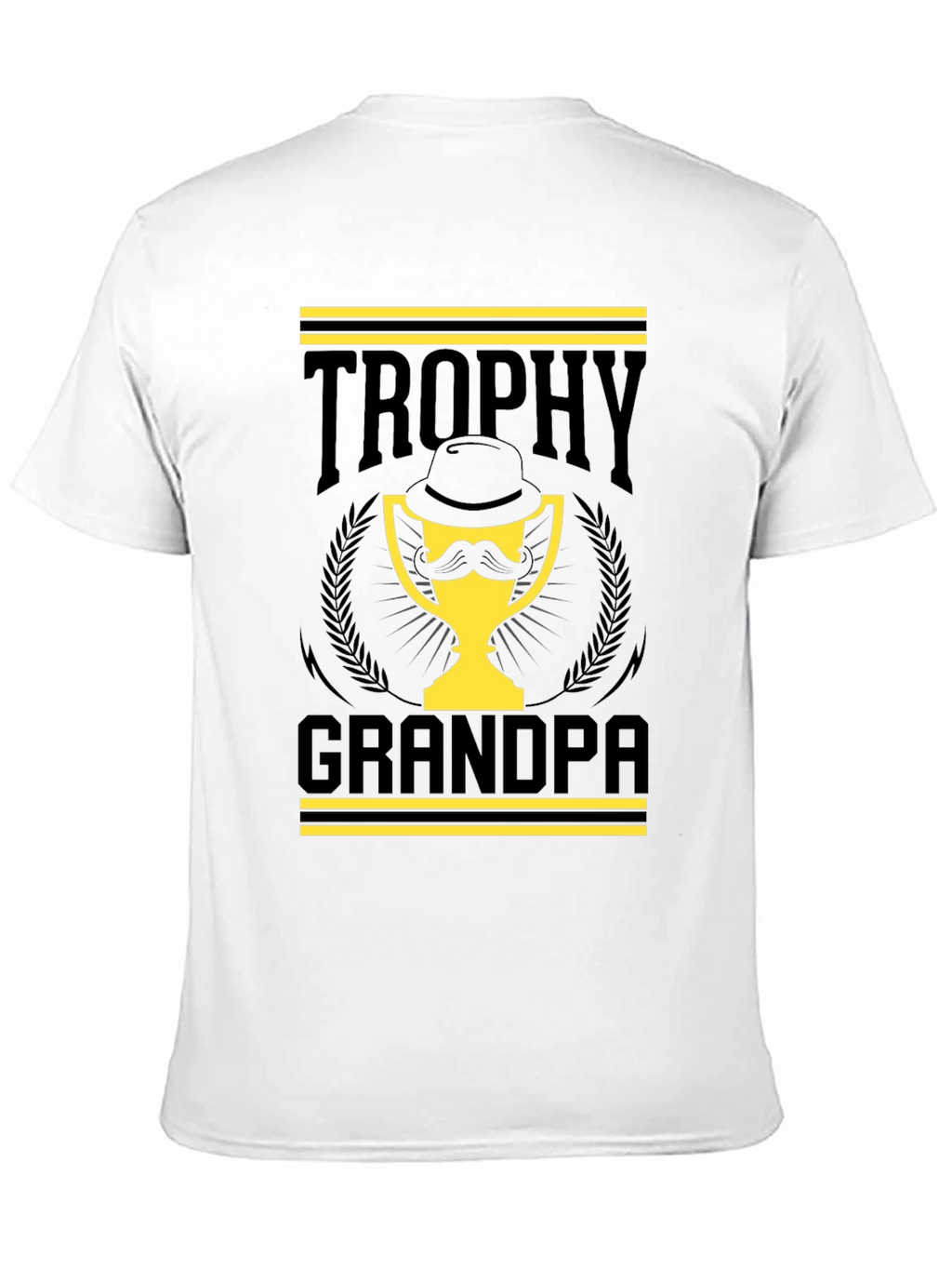 Trophy Grandpa Black T-Shirt - Funny Grandpa Gift