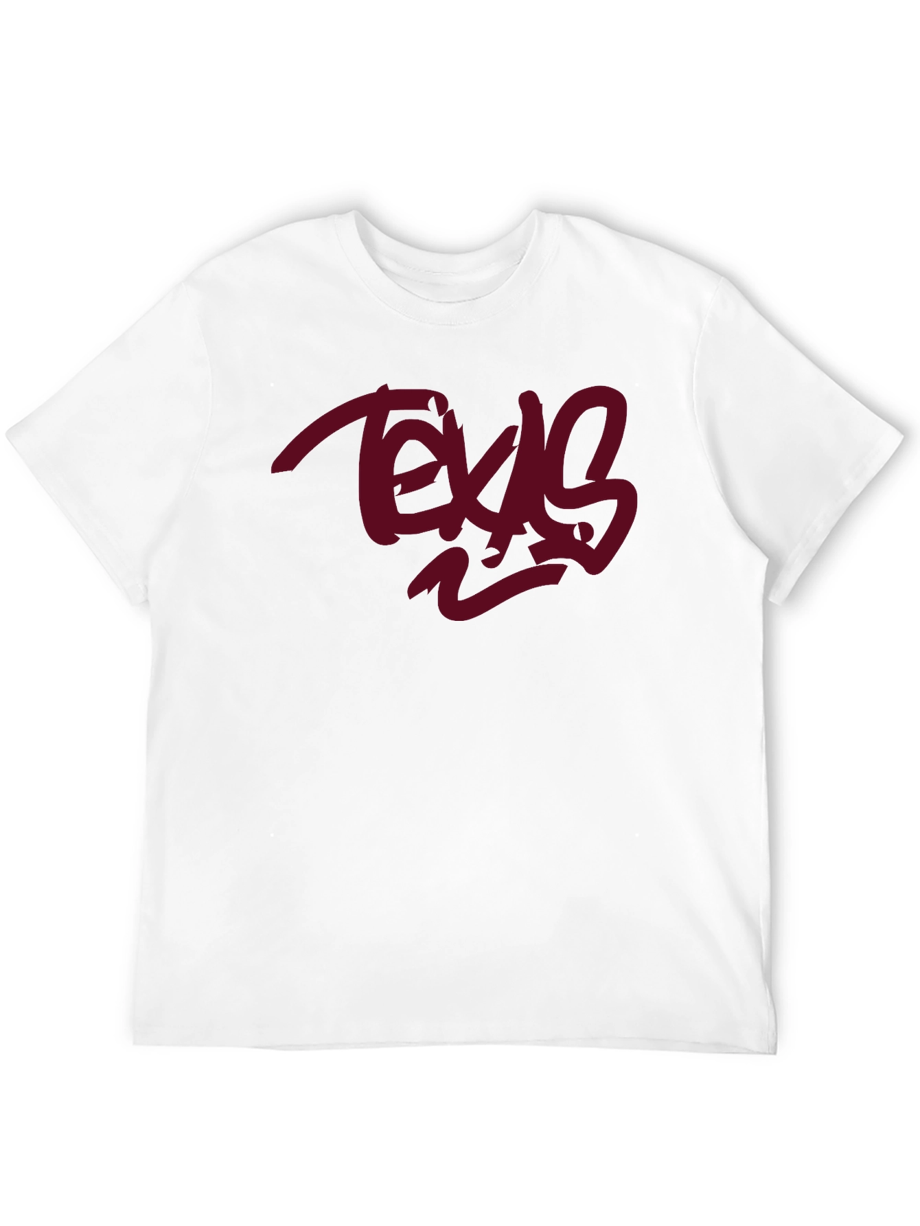 Texas Graphic Tee - Black Cotton Casual Wear