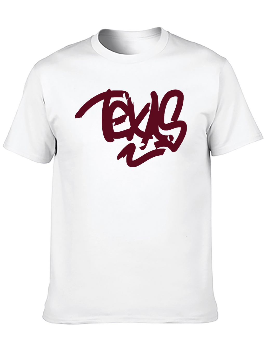 Texas Graphic Tee - Black Cotton Casual Wear
