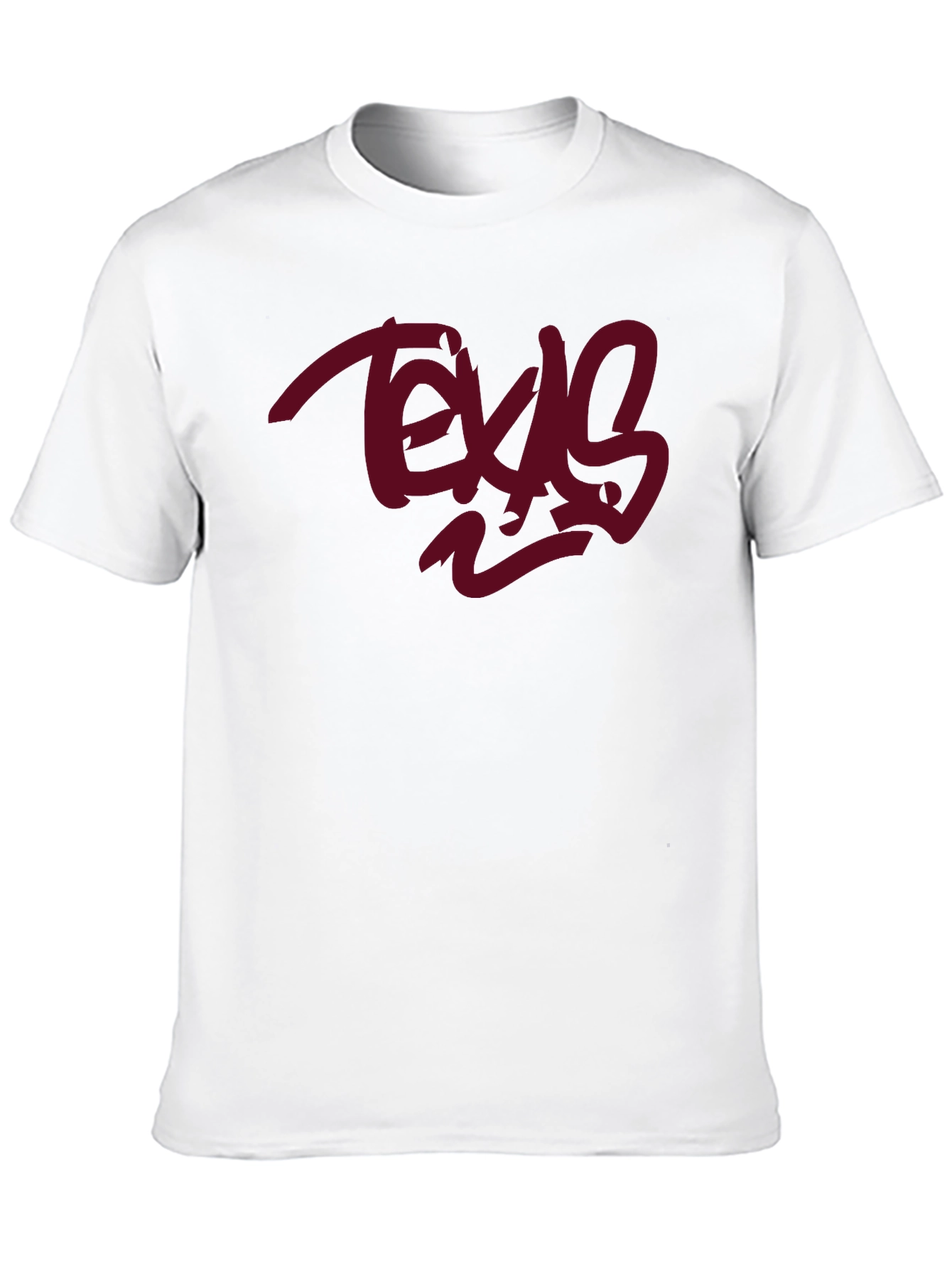 Texas Graphic Tee - Black Cotton Casual Wear