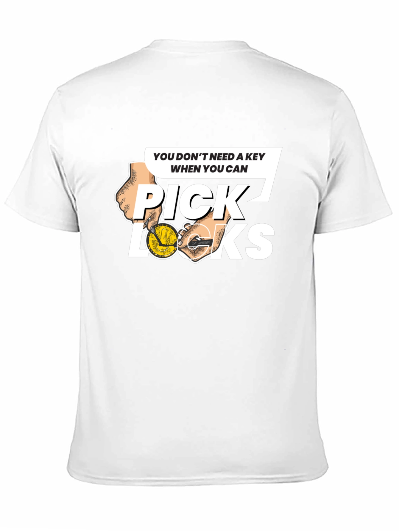 Pick Locks Graphic Tee - Locksmith Humor T-Shirt
