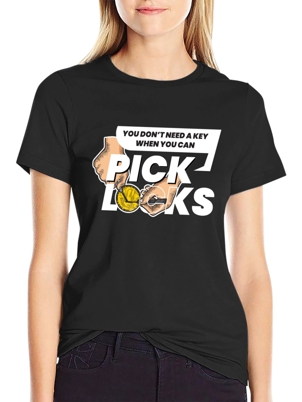 Pick Locks Graphic Tee - Locksmith Humor T-Shirt