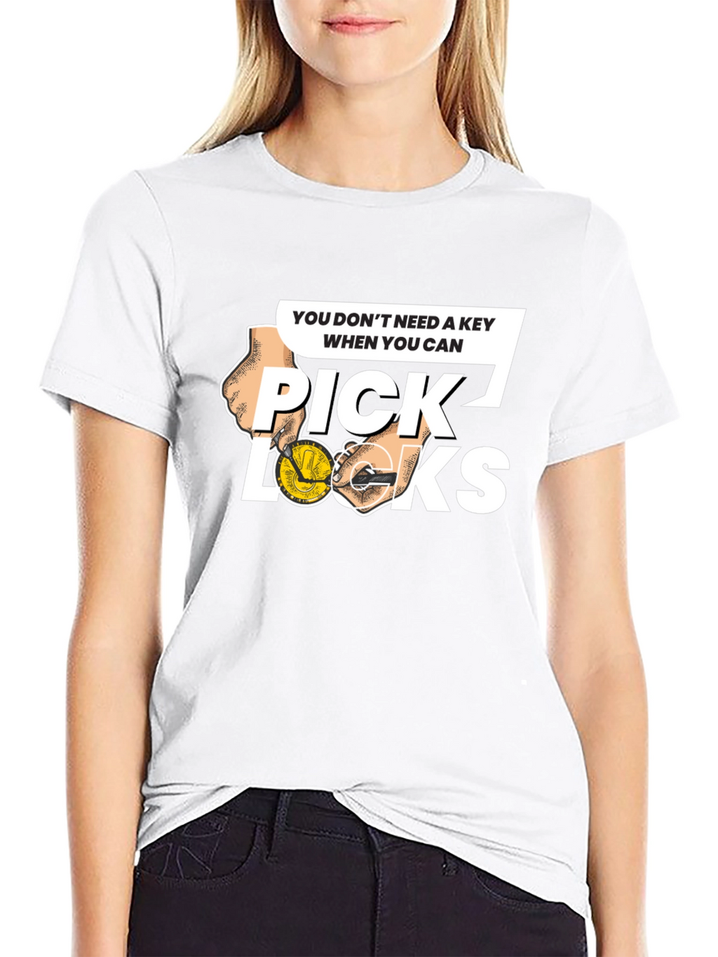 Pick Locks Graphic Tee - Locksmith Humor T-Shirt